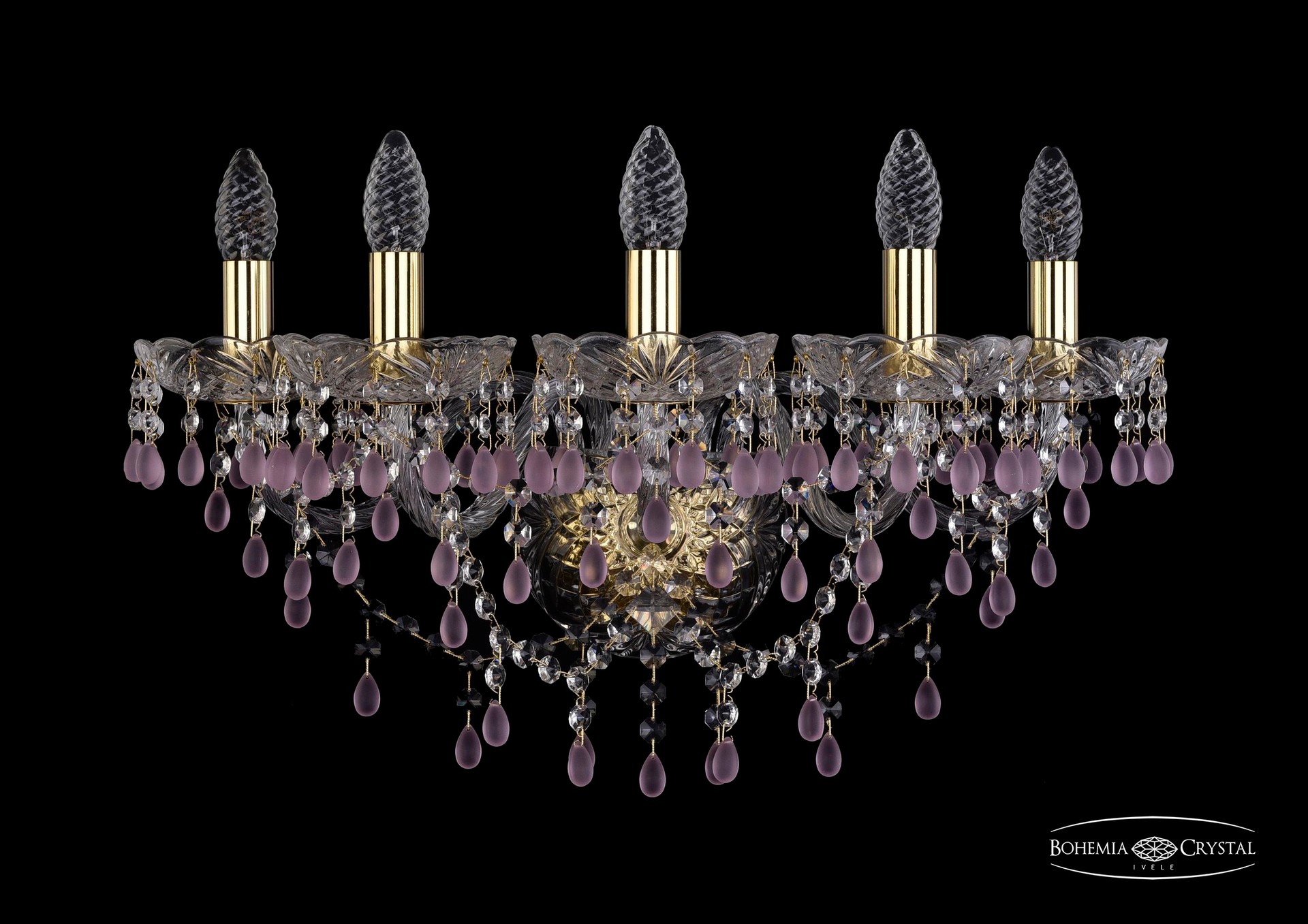 Настенное бра Bohemia 1410 1410B/5/195/XL/G/V7010