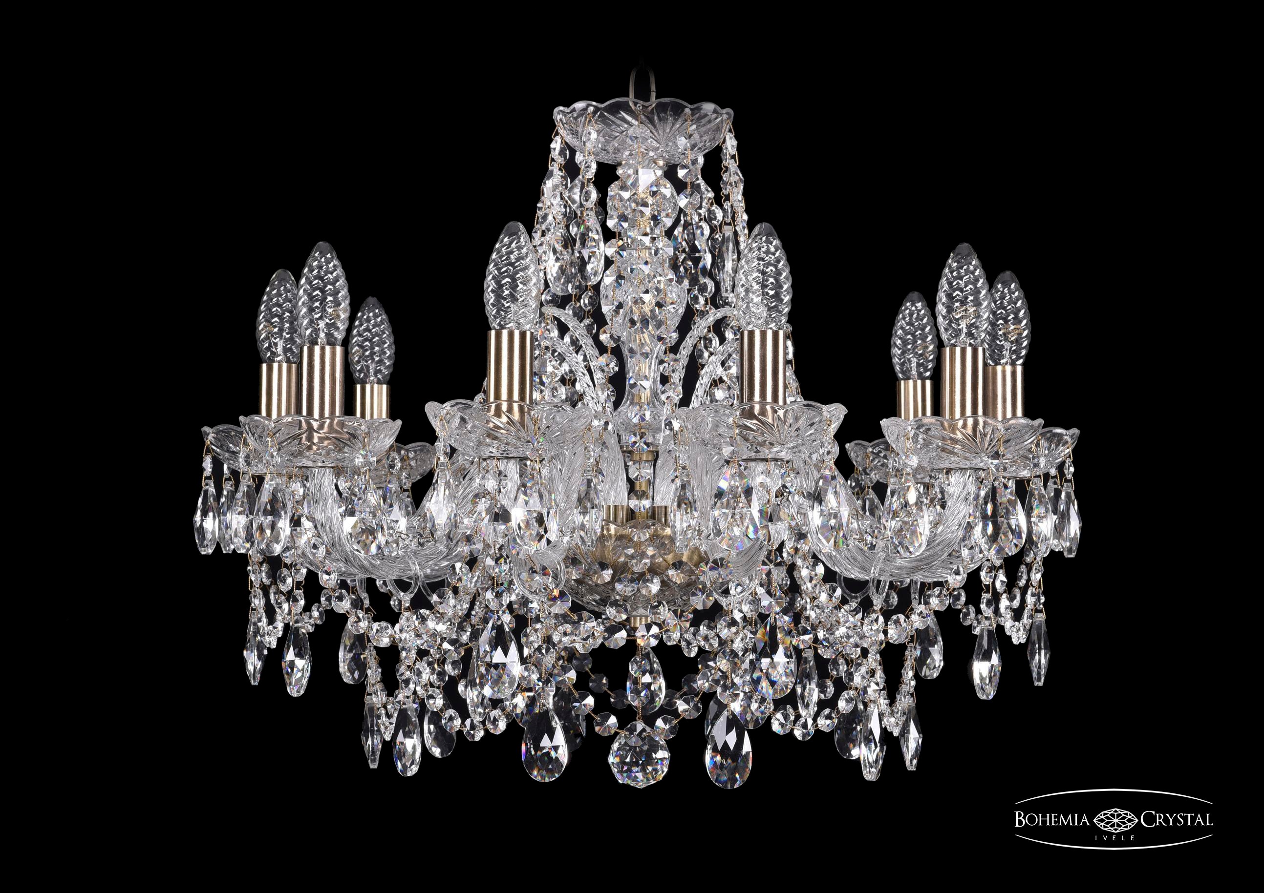 Подвесная хрустальная люстра 1411 Bohemia 1411/10/195 Pa