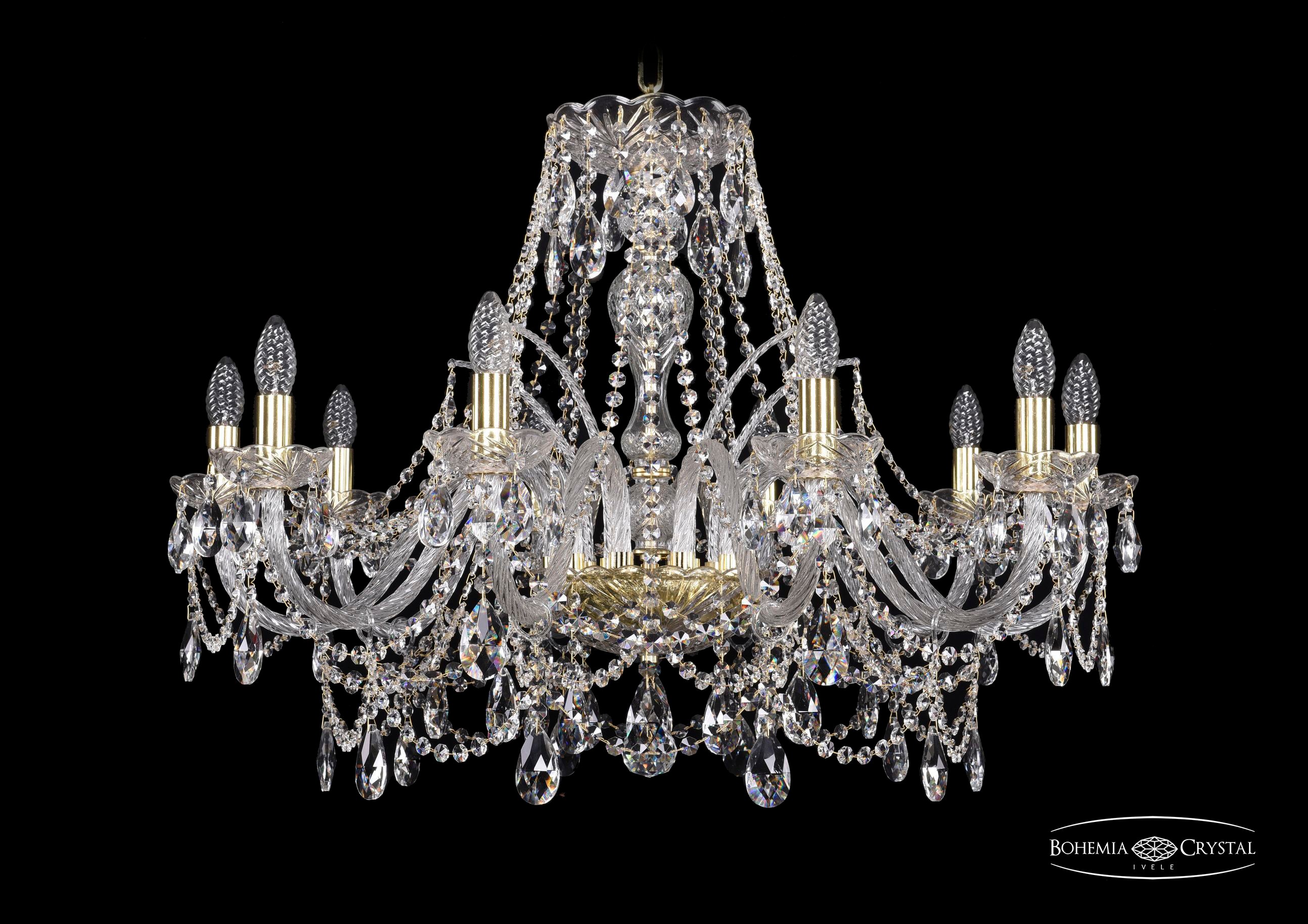 Подвесная хрустальная люстра 1411 Bohemia 1411/10/300 G
