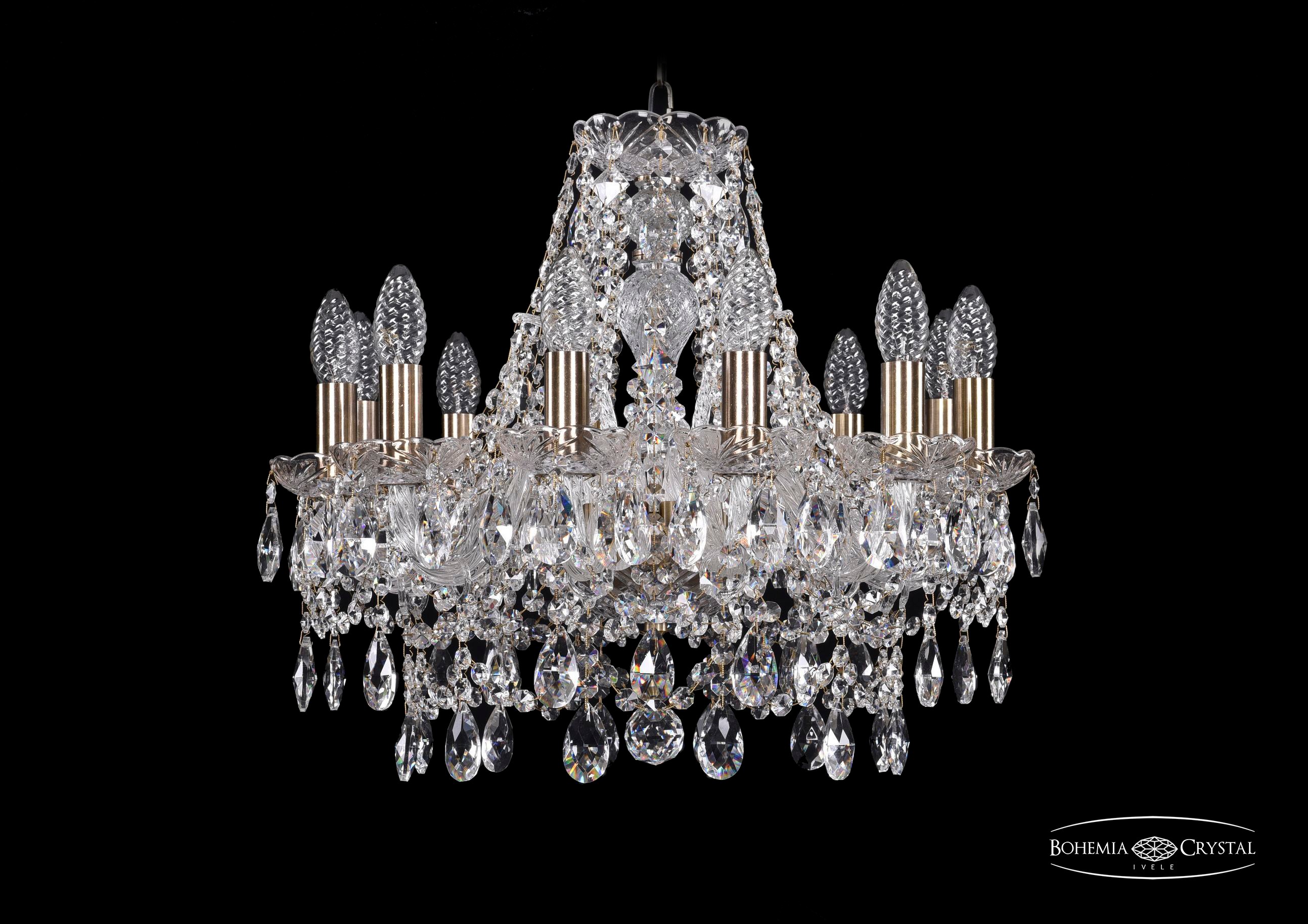 Подвесная хрустальная люстра 1411 Bohemia 1411/12/160 Pa