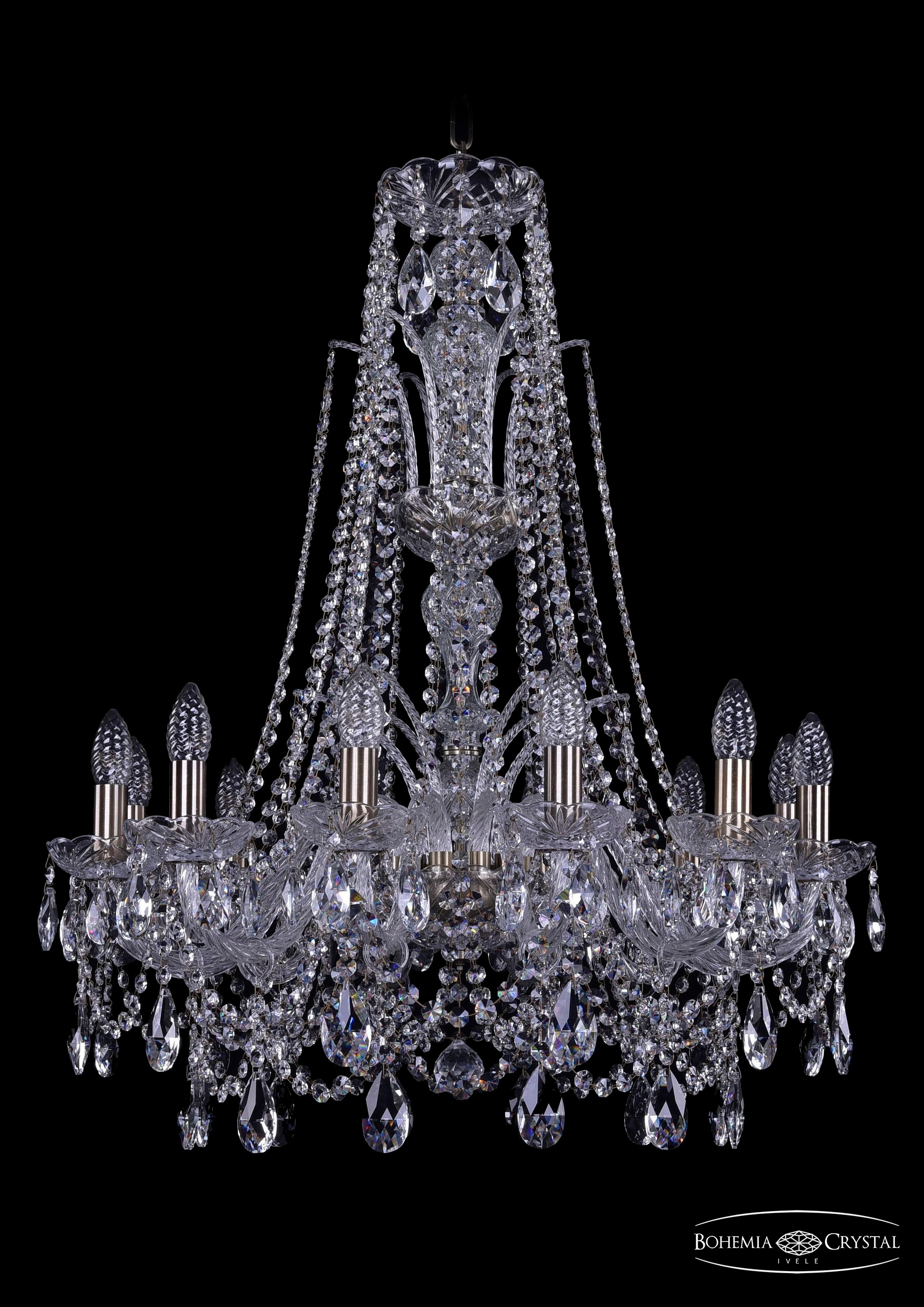 Подвесная хрустальная люстра 1411 Bohemia 1411/12/240/XL-83 Pa