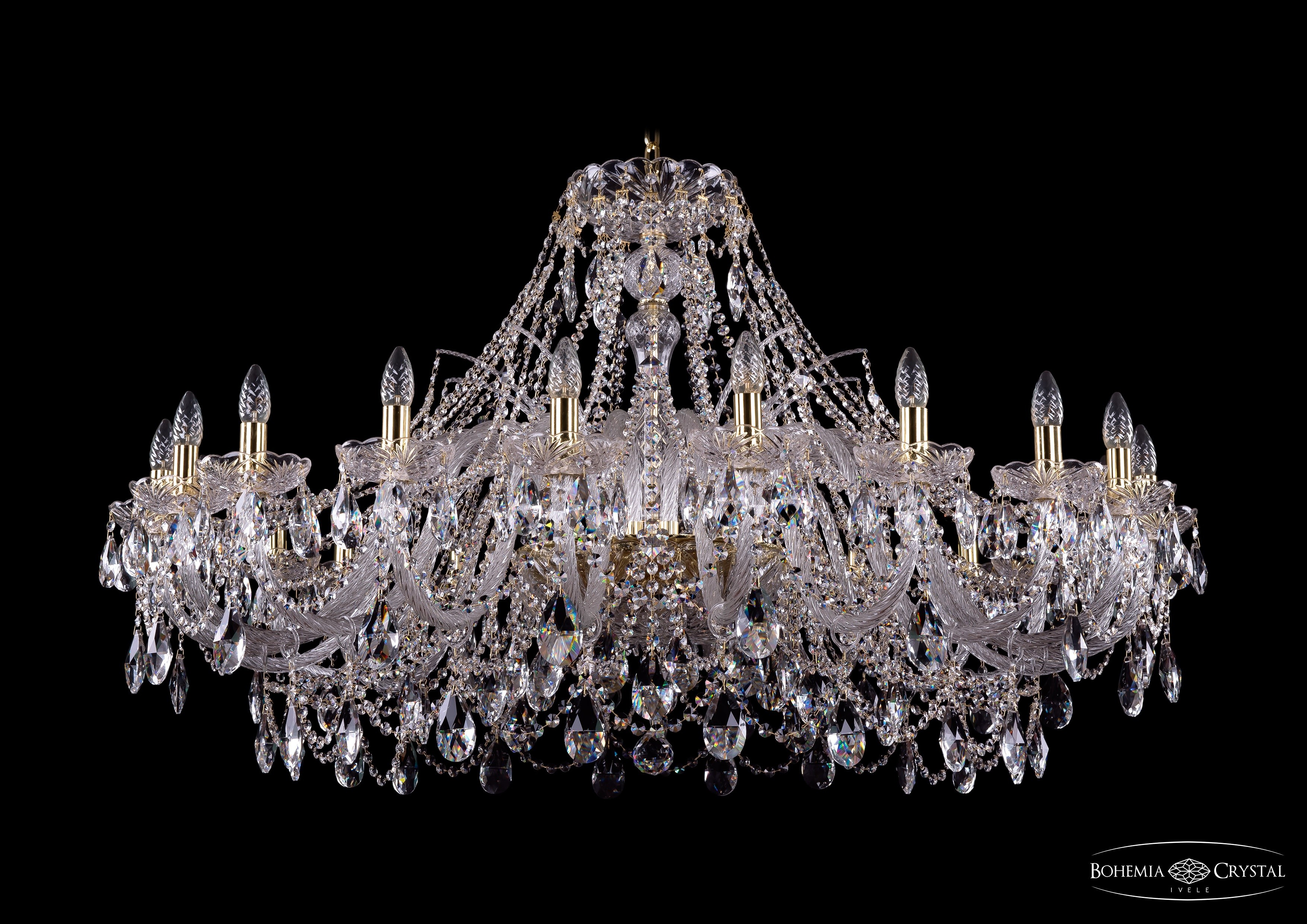 Подвесная хрустальная люстра 1411 Bohemia 1411/20/460 G