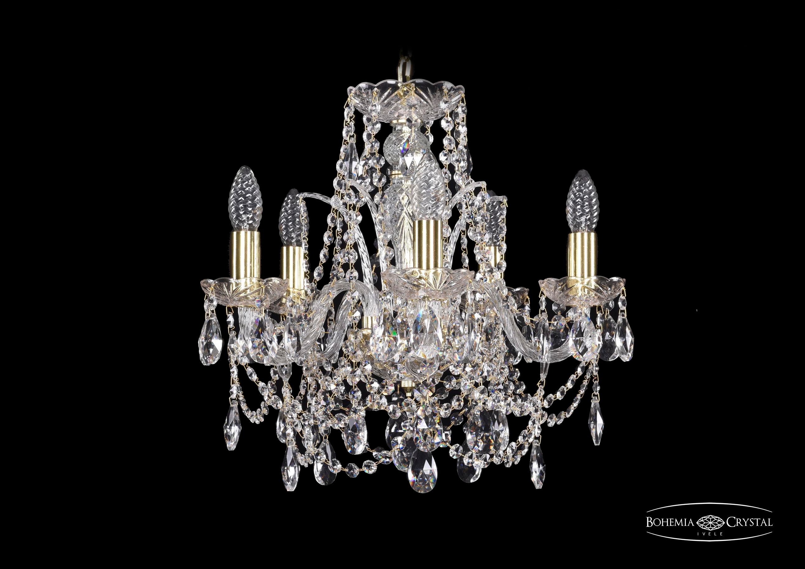 Подвесная хрустальная люстра 1411 Bohemia 1411/5/141 G