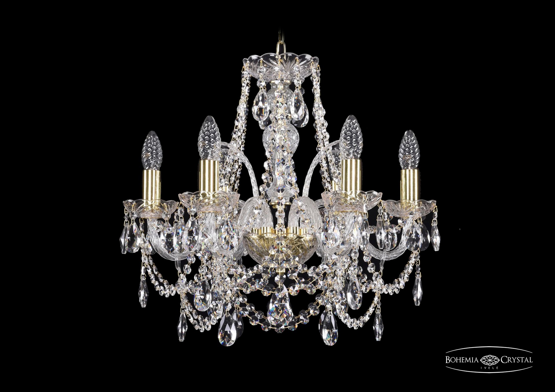 Подвесная хрустальная люстра 1411 Bohemia 1411/6/160 G