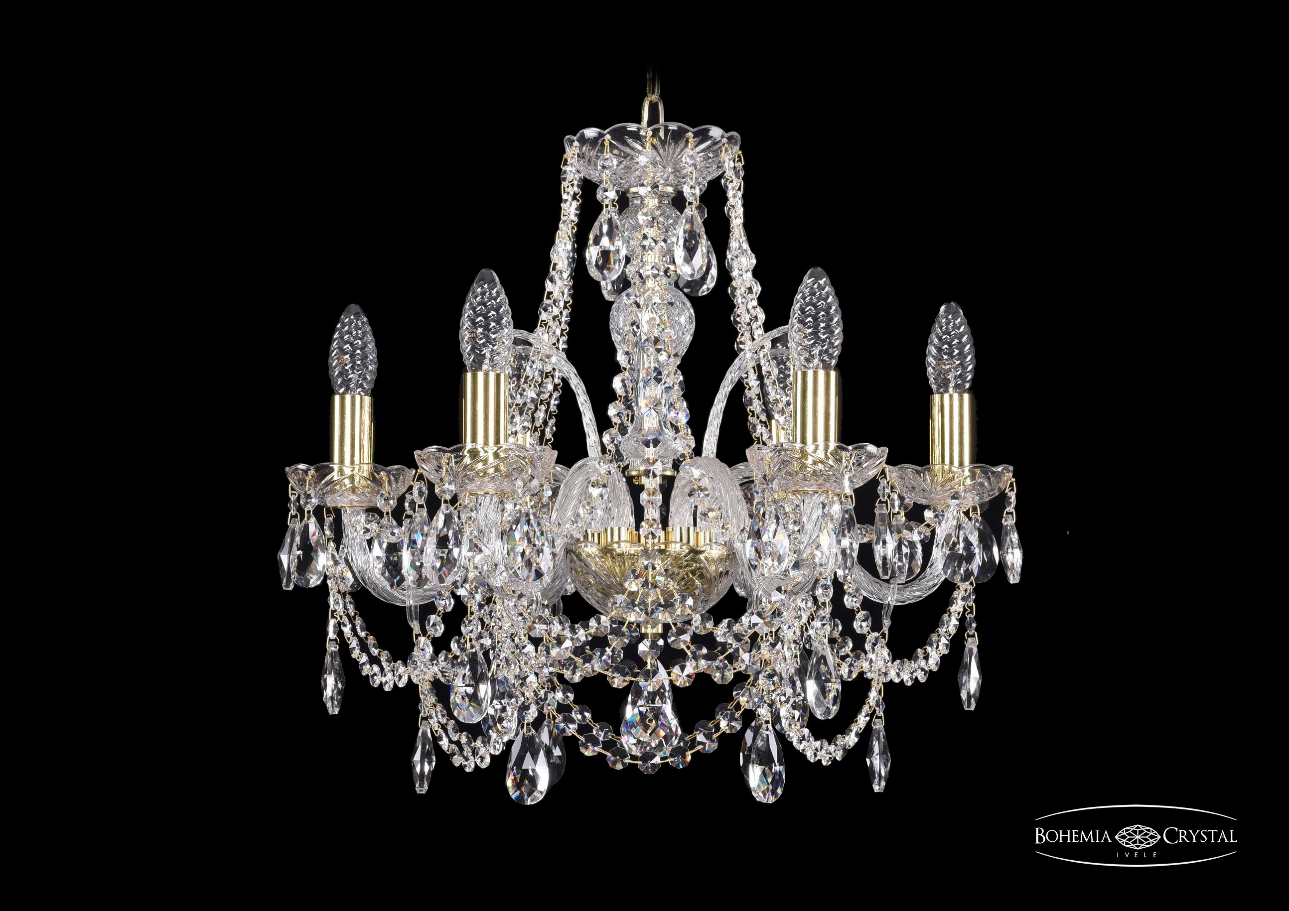Подвесная хрустальная люстра 1411 Bohemia 1411/6/160 G