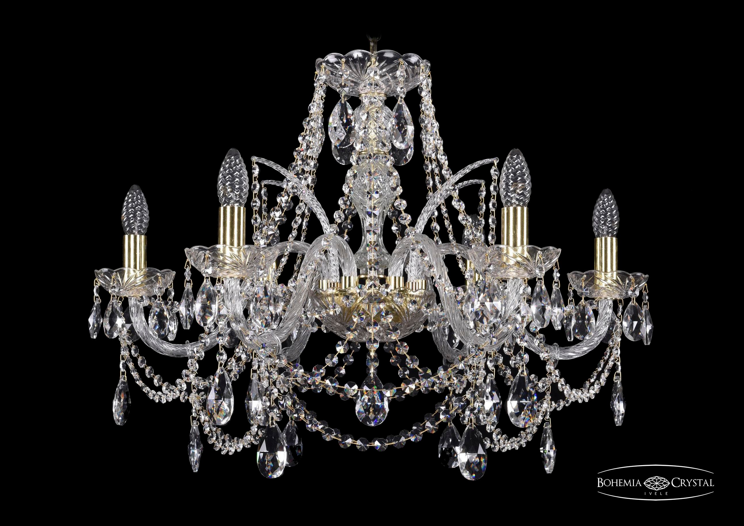 Подвесная хрустальная люстра 1411 Bohemia 1411/6/240 G