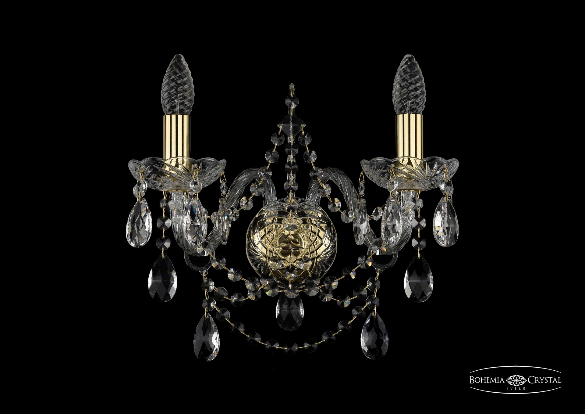 Настенное бра Bohemia 1411 1411B/2/160/G