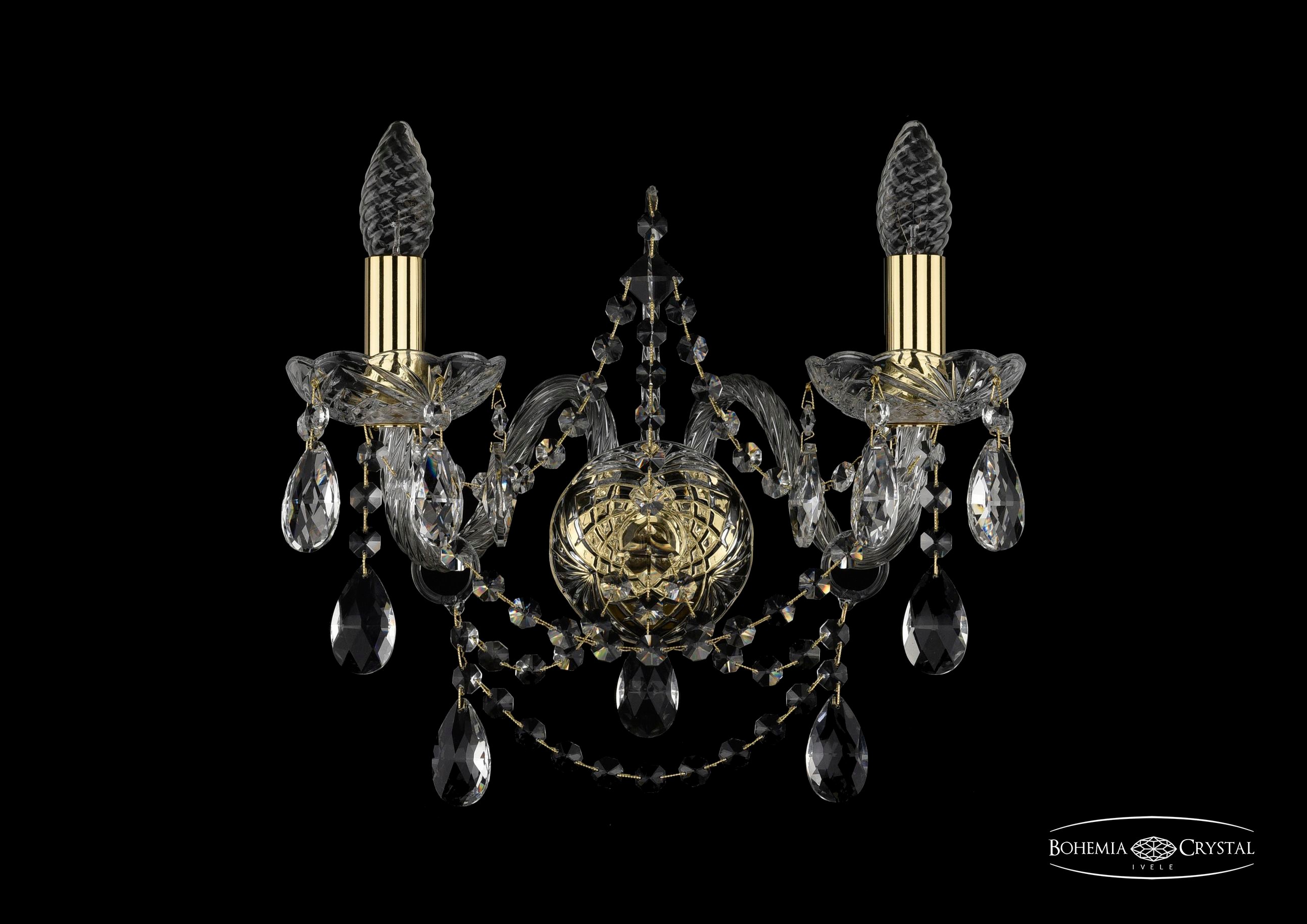 Настенное бра Bohemia 1411 1411B/2/160/G