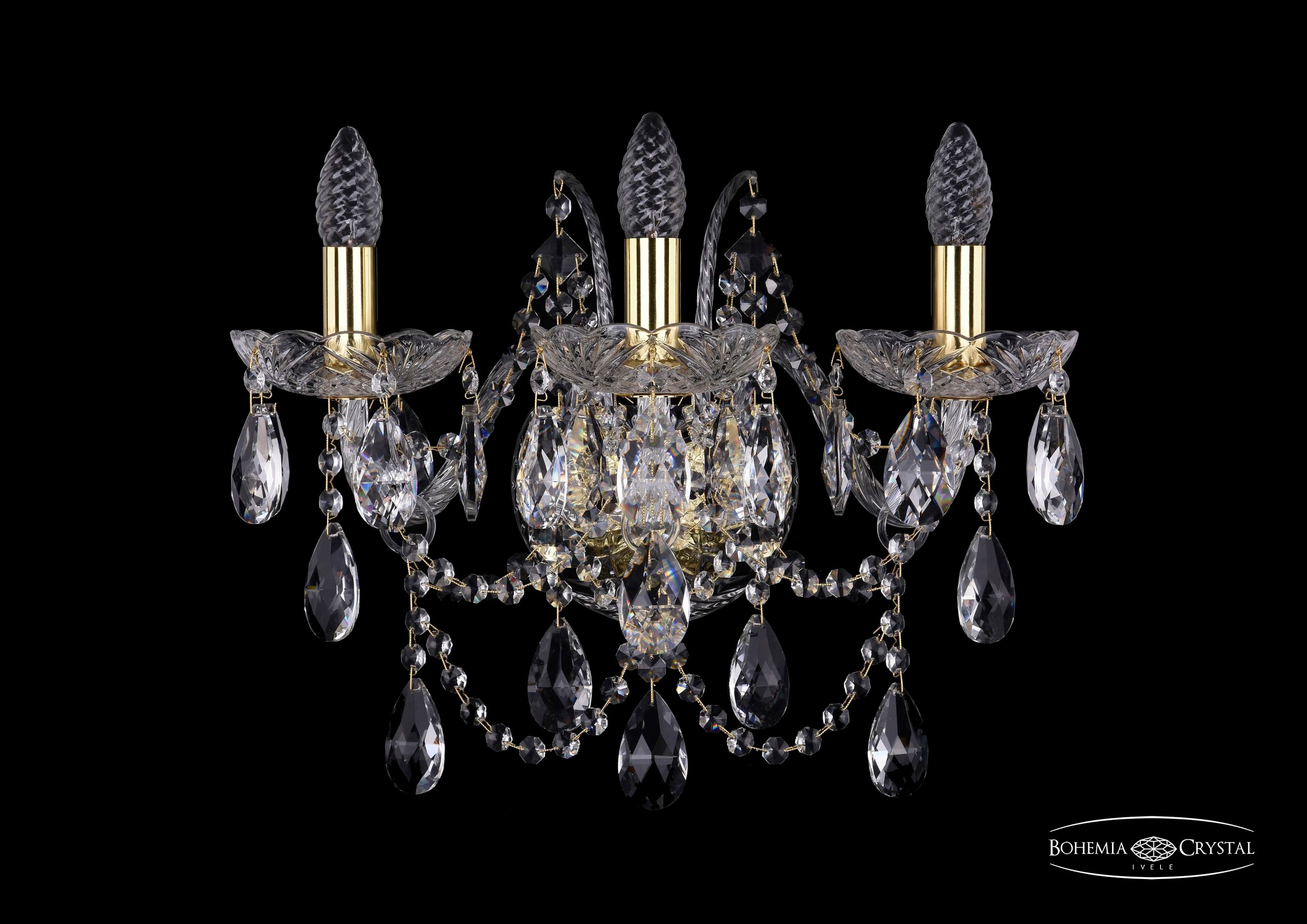 Настенное бра Bohemia 1411 1411B/3/160/XL/G