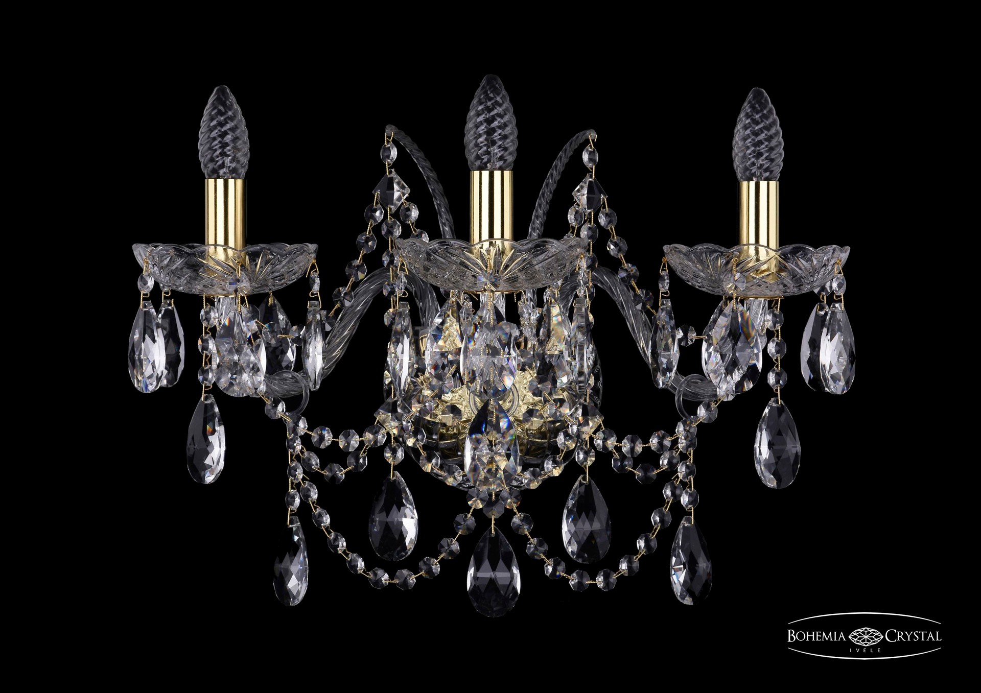 Настенное бра Bohemia 1411 1411B/3/195/XL/G