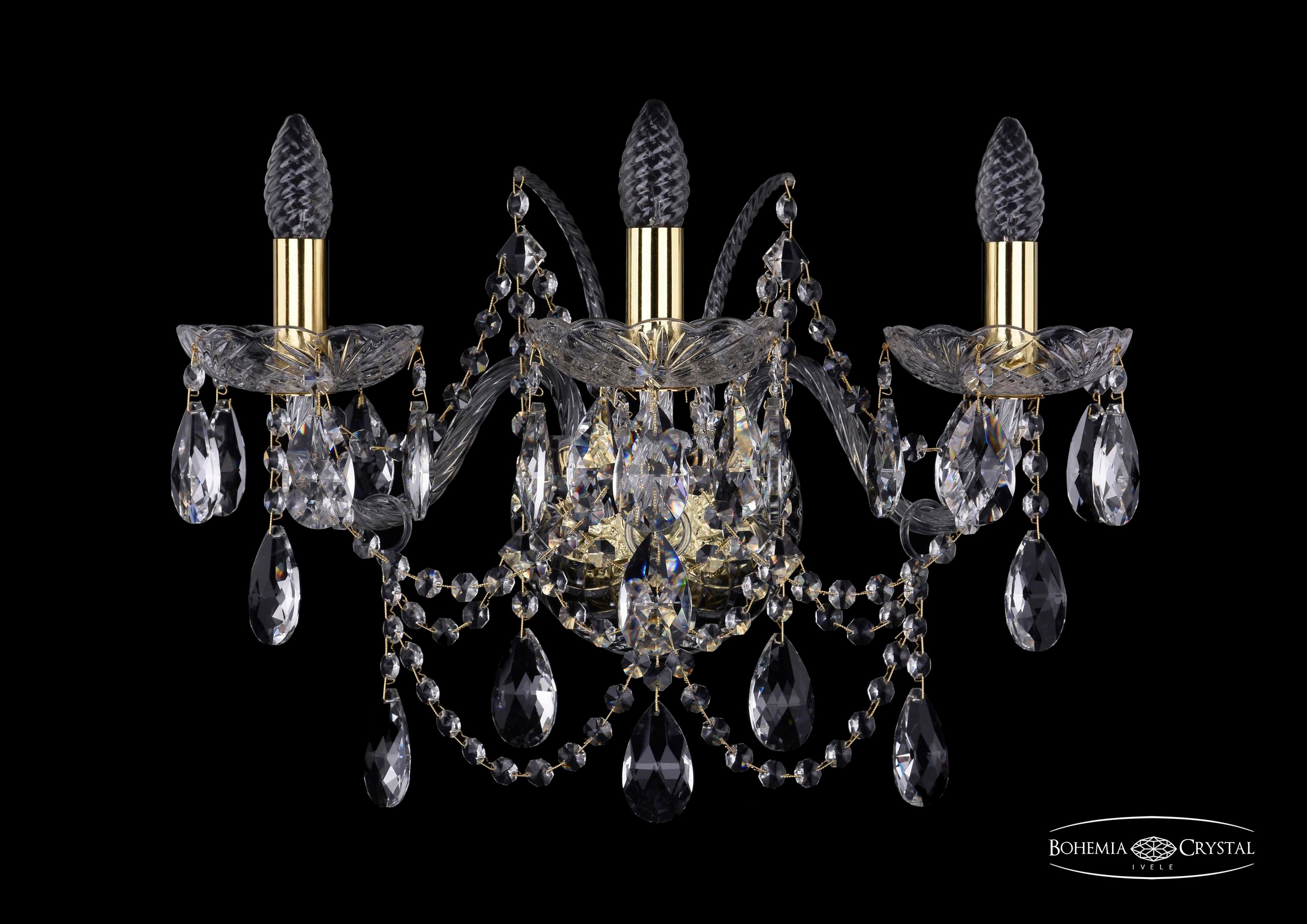 Настенное бра Bohemia 1411 1411B/3/195/XL/G