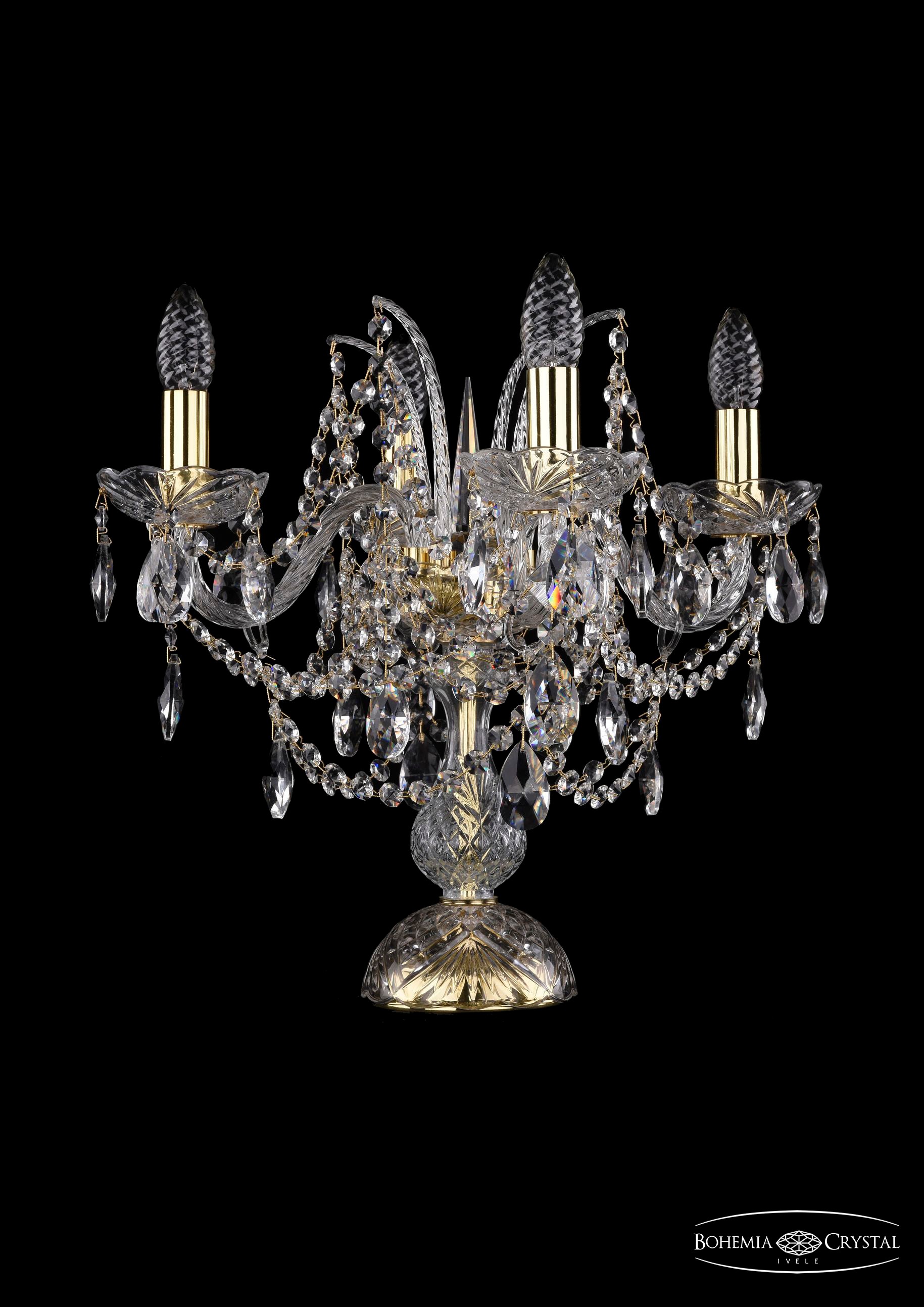 Настольная лампа Bohemia 1411 1411L/4/141-39/G