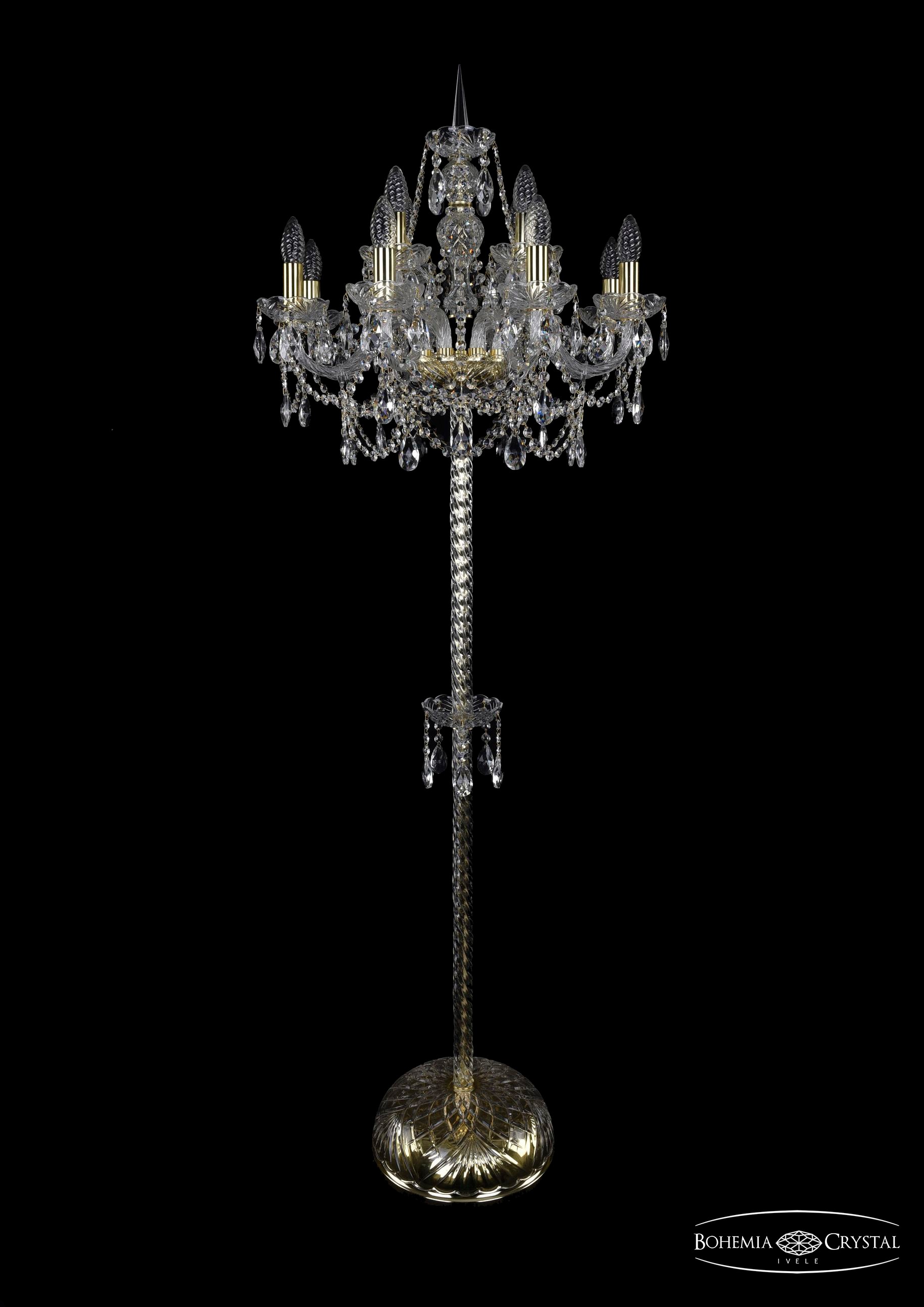 Торшер Bohemia 1411T2/8+4/195-170/G