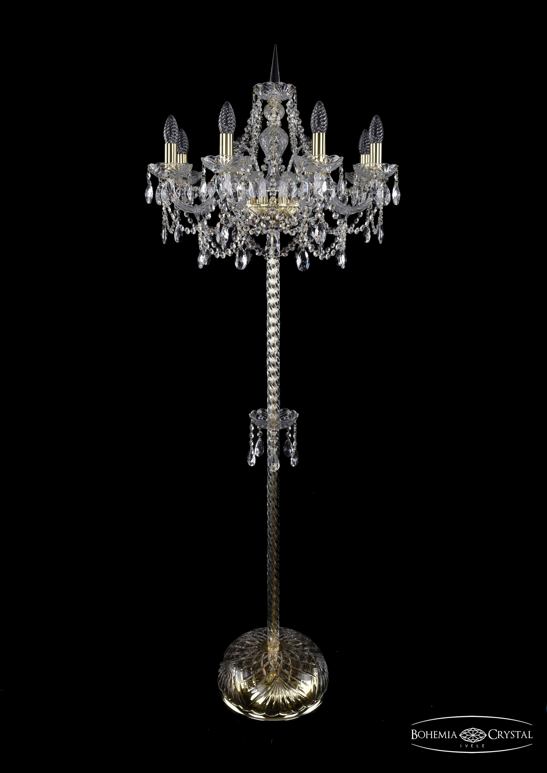 Торшер Bohemia 1411T2/8/195-165/G