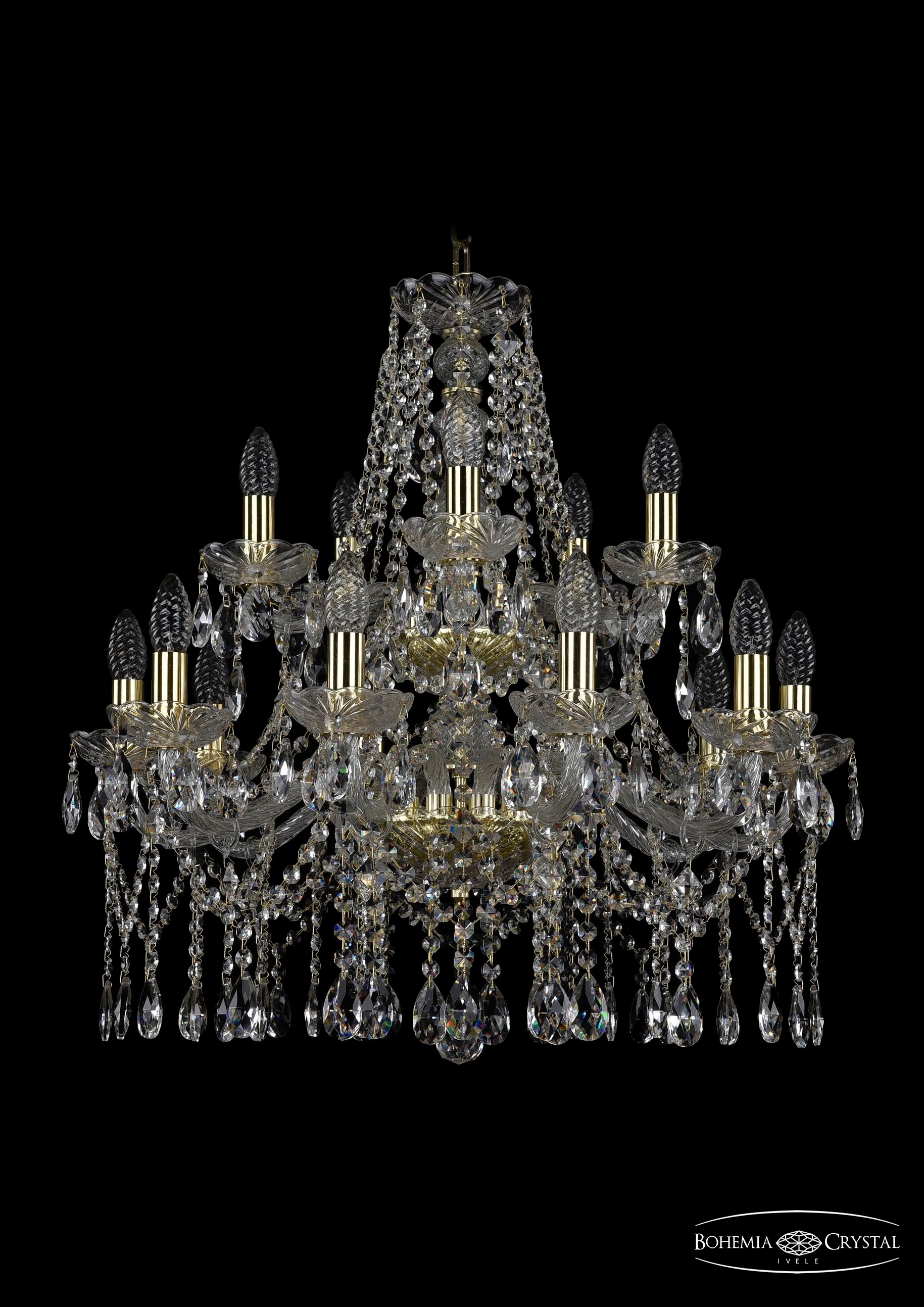 Подвесная хрустальная люстра 1413 Bohemia 1413/10+5/220/2d G