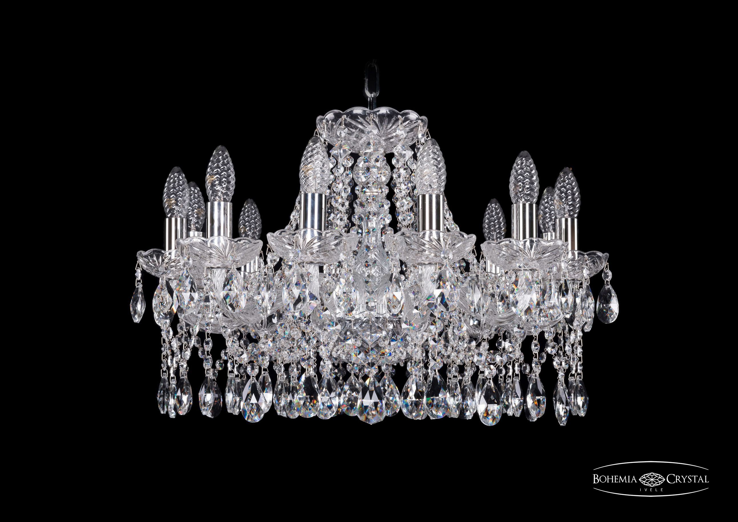 Подвесная хрустальная люстра 1413 Bohemia 1413/12/200 Ni