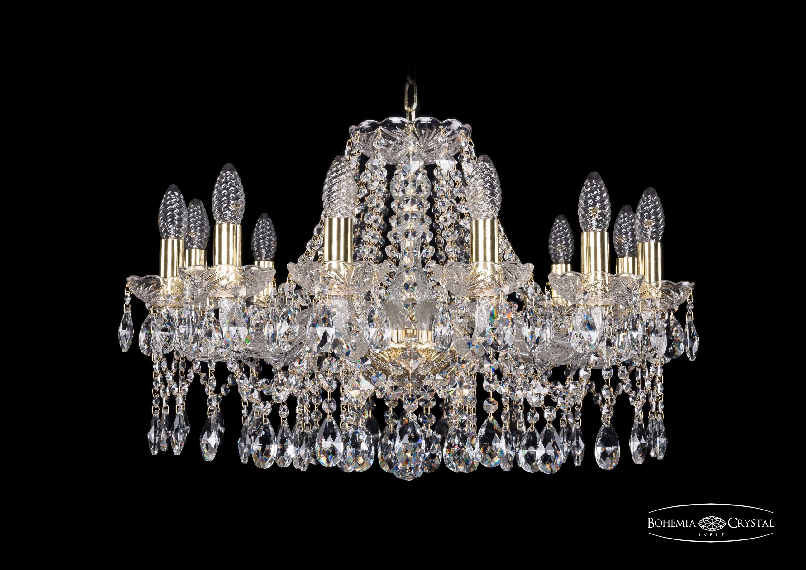 Подвесная хрустальная люстра 1413 Bohemia 1413/12/220 G