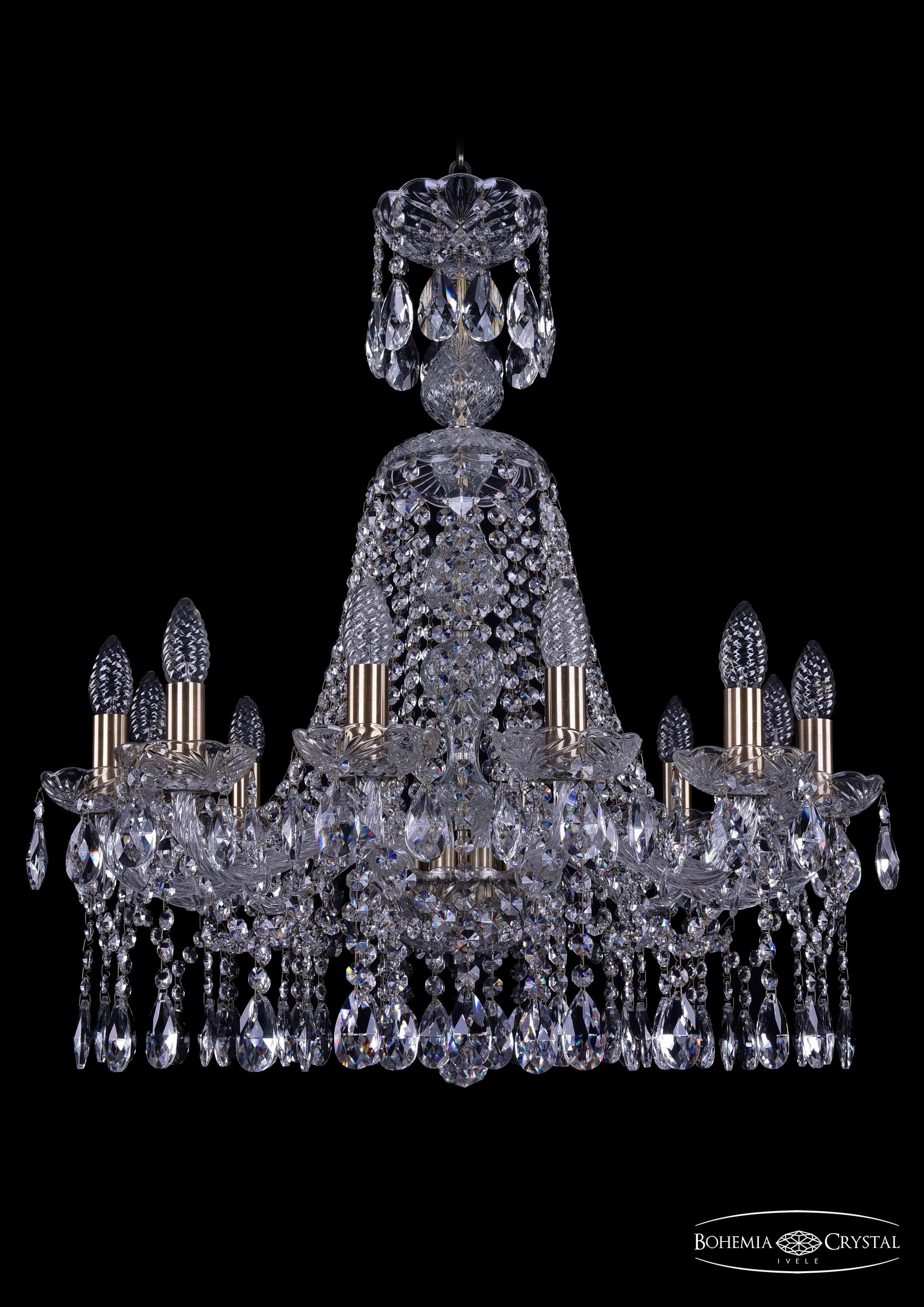 Подвесная хрустальная люстра 1413 Bohemia 1413/12/220/XL-73 Pa