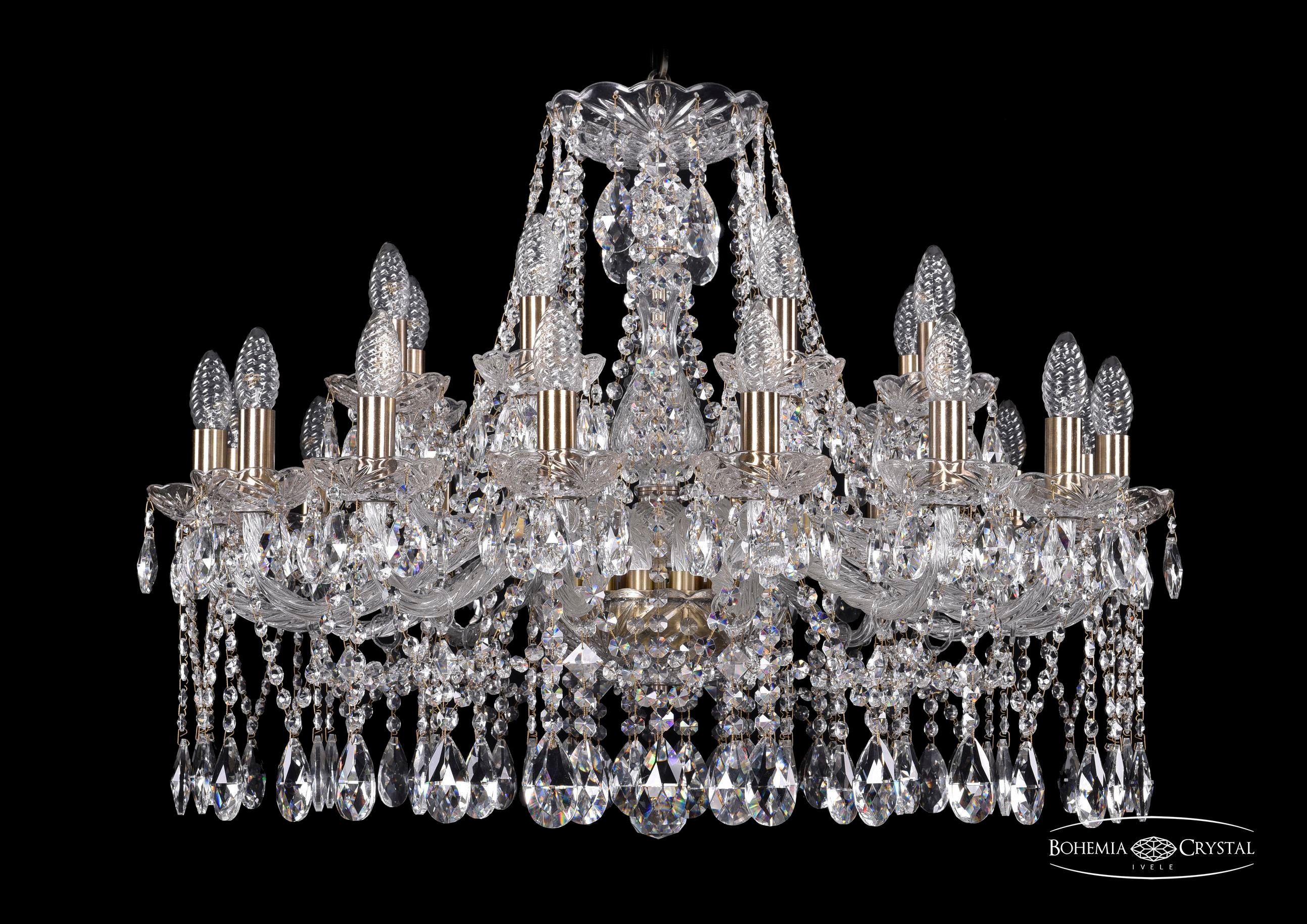 Подвесная хрустальная люстра 1413 Bohemia 1413/16+8/300 Pa