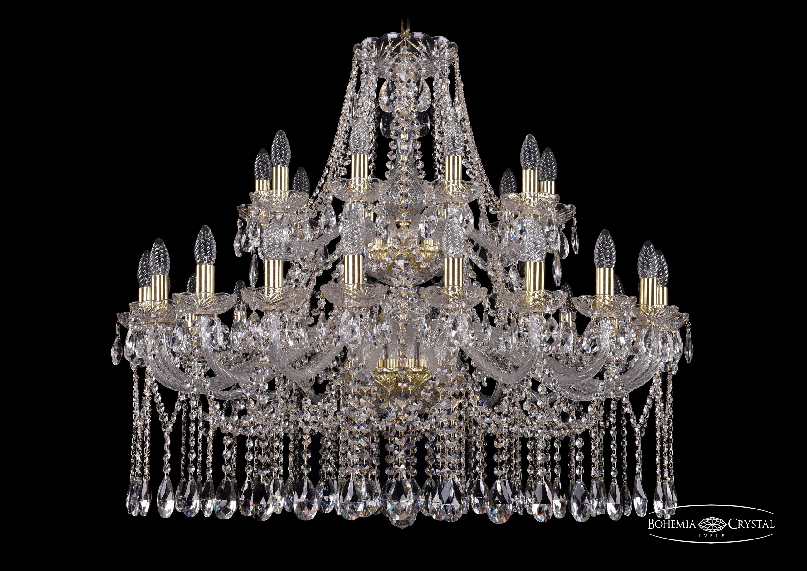 Подвесная хрустальная люстра 1413 Bohemia 1413/20+10/360/2d G