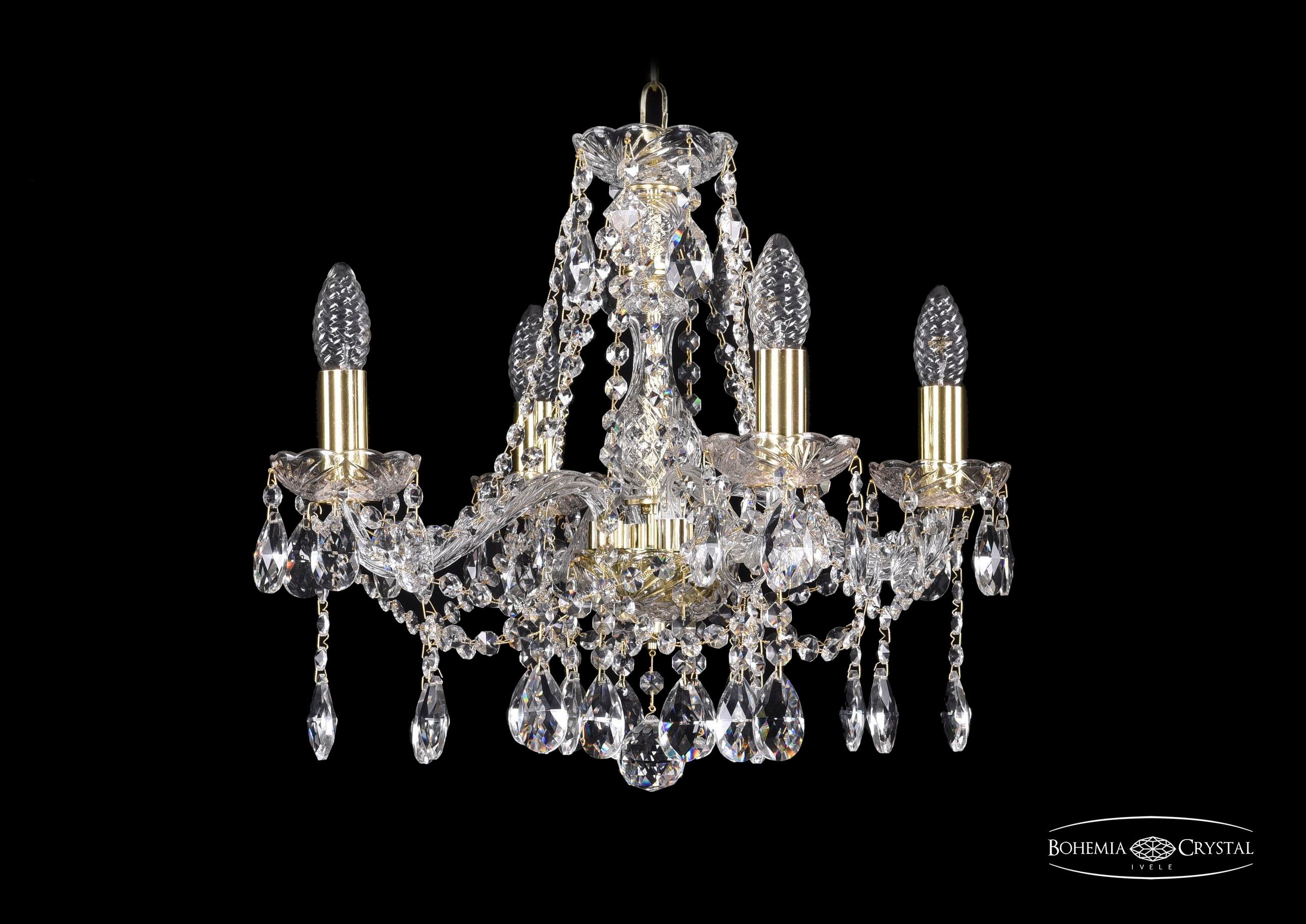 Подвесная хрустальная люстра 1413 Bohemia 1413/4/165 G