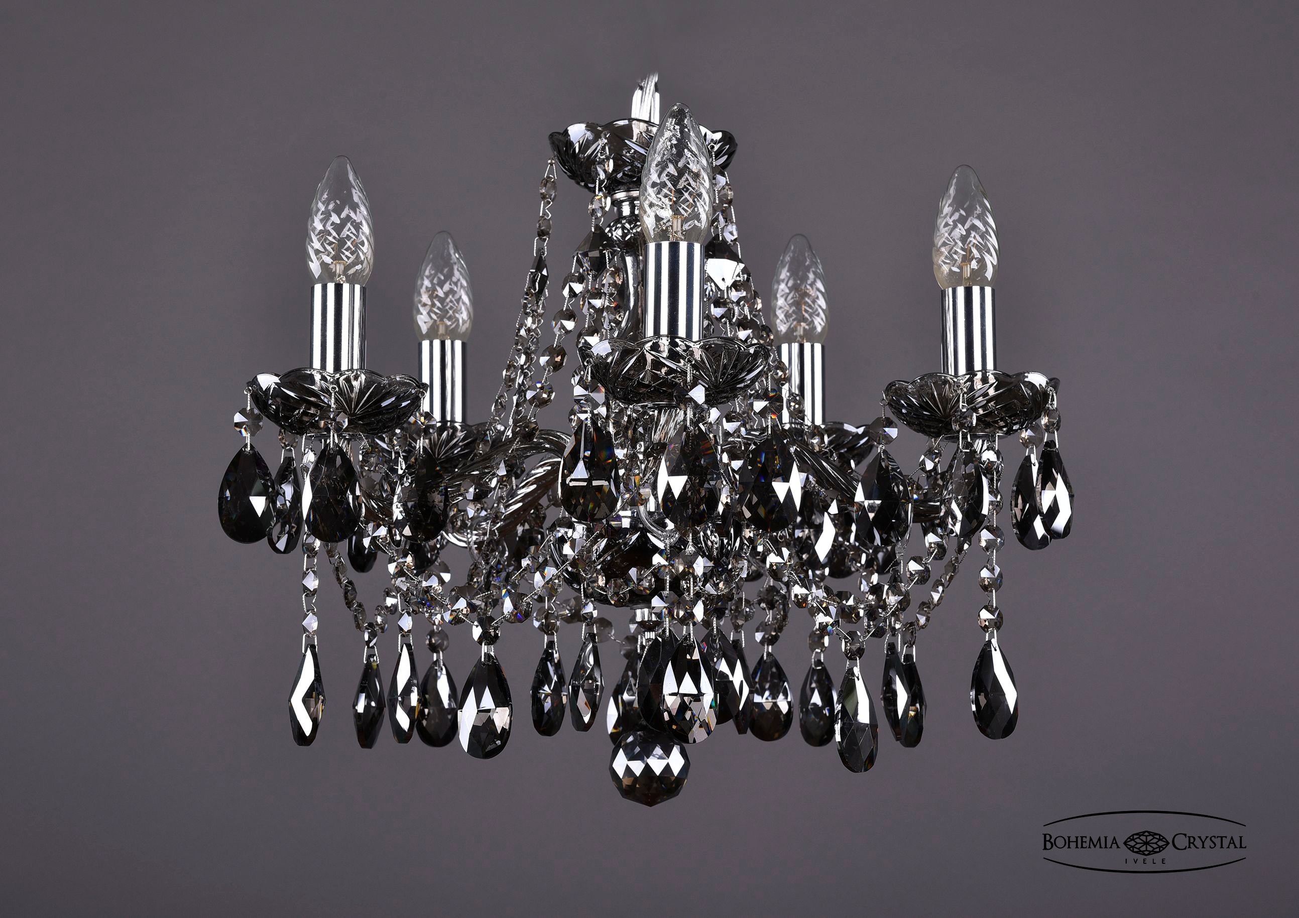 Подвесная хрустальная люстра 1413 Bohemia 1413/5/141 Ni M781