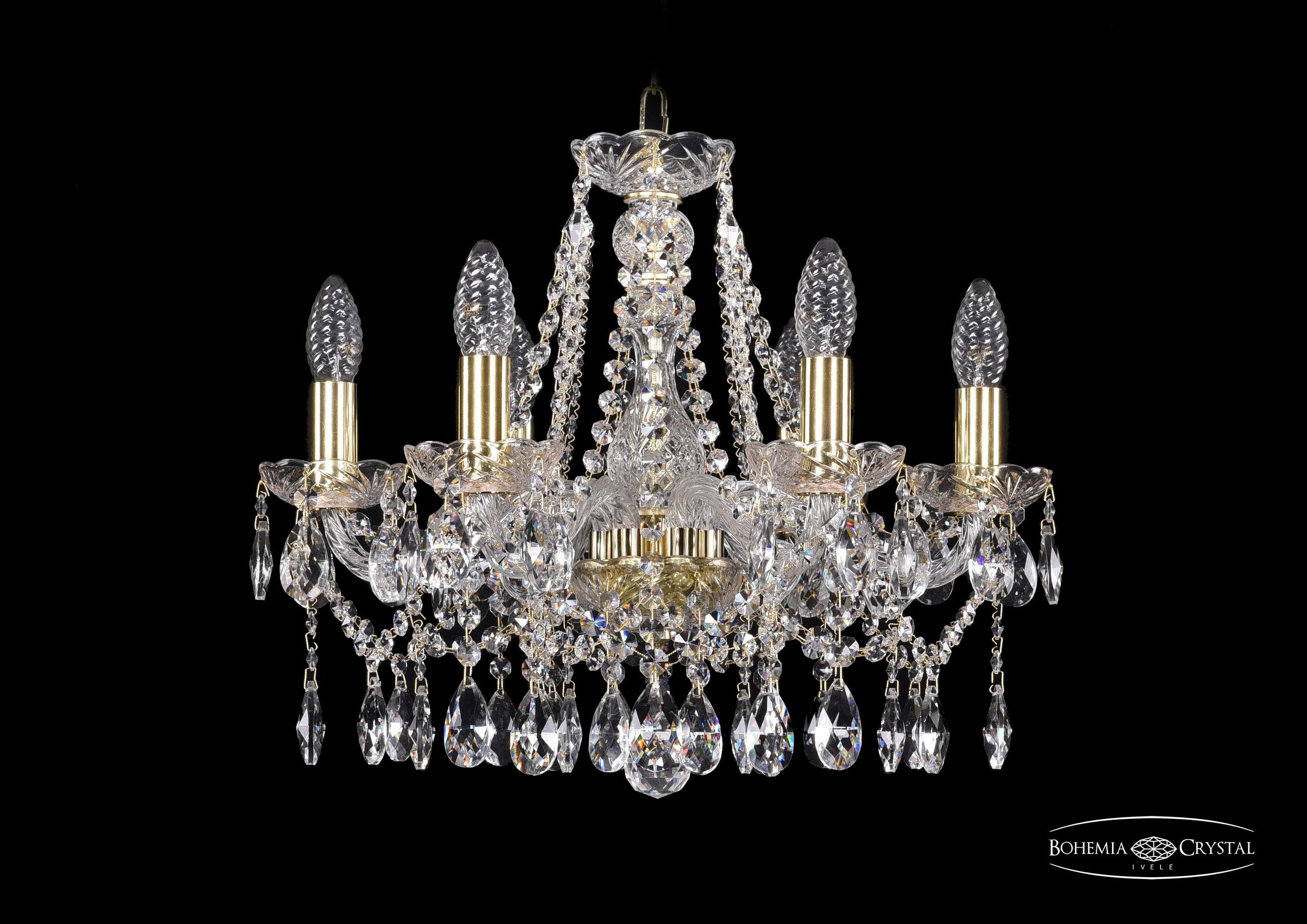 Подвесная хрустальная люстра 1413 Bohemia 1413/6/165 G