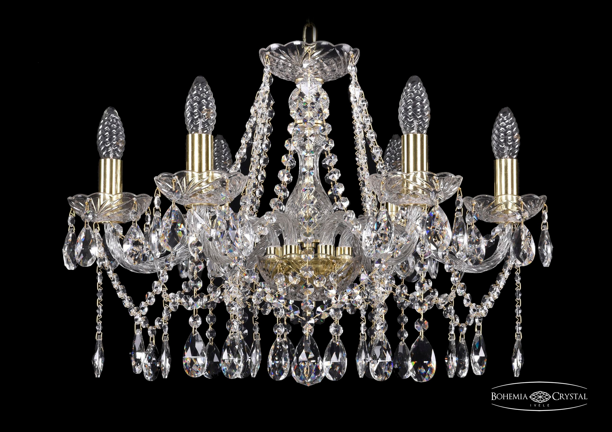 Подвесная хрустальная люстра 1413 Bohemia 1413/6/200 G