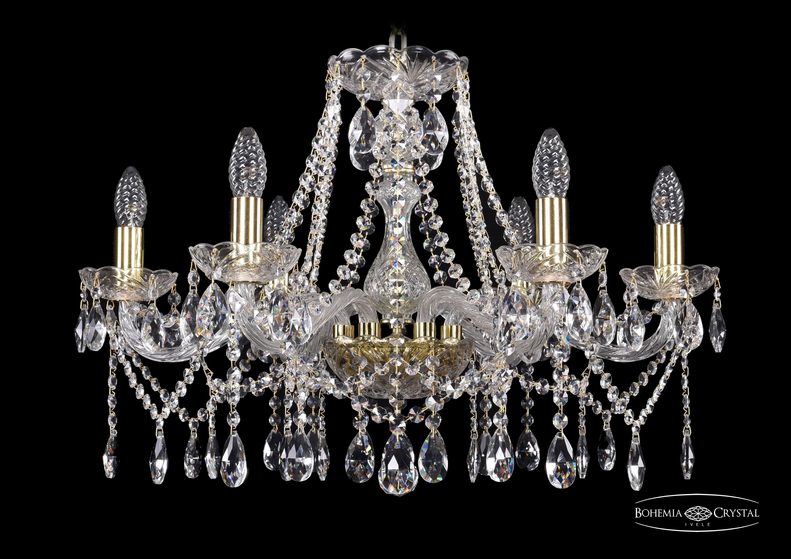Подвесная хрустальная люстра 1413 Bohemia 1413/6/220 G