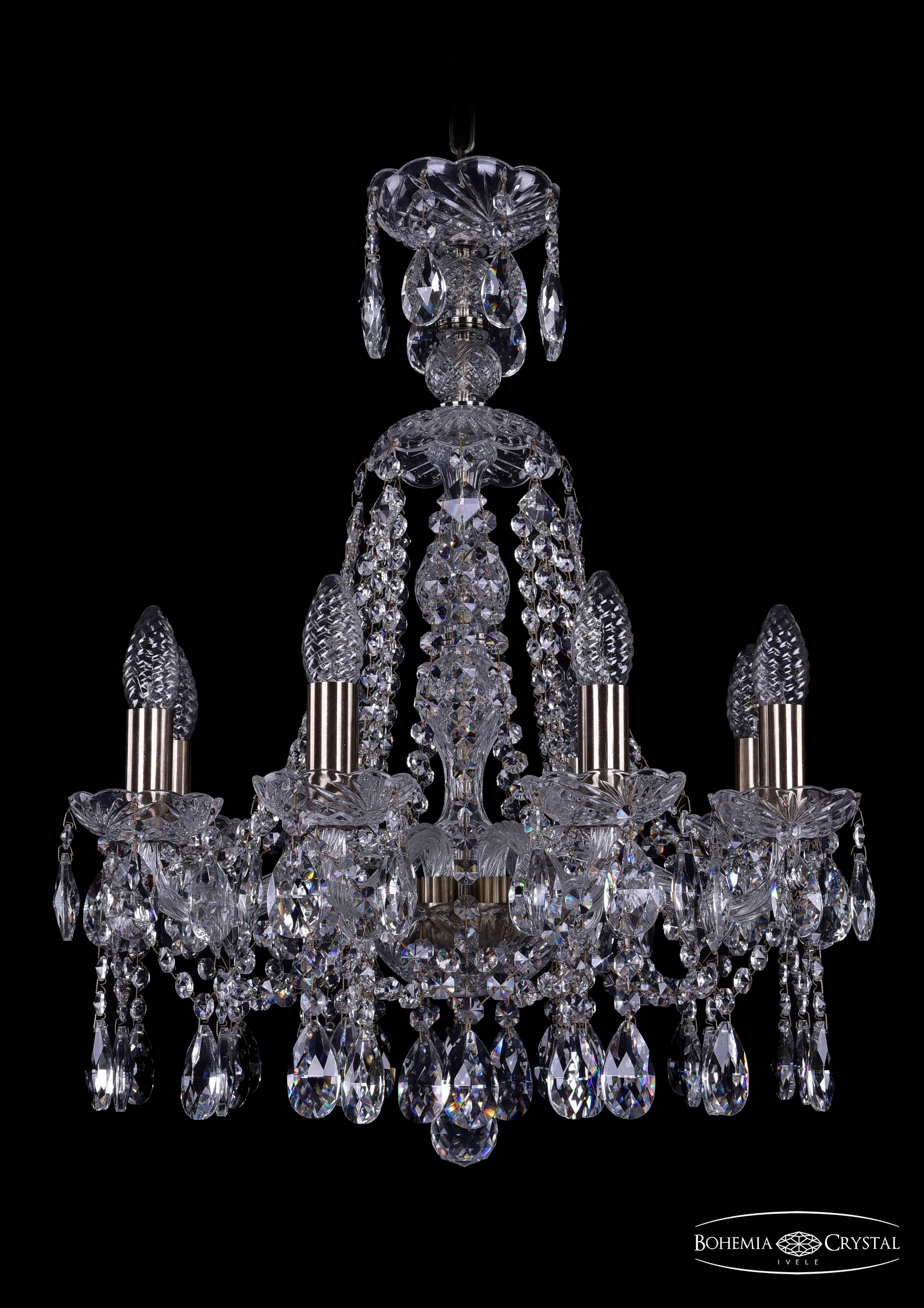Подвесная хрустальная люстра 1413 Bohemia 1413/8/165/XL-61 Pa