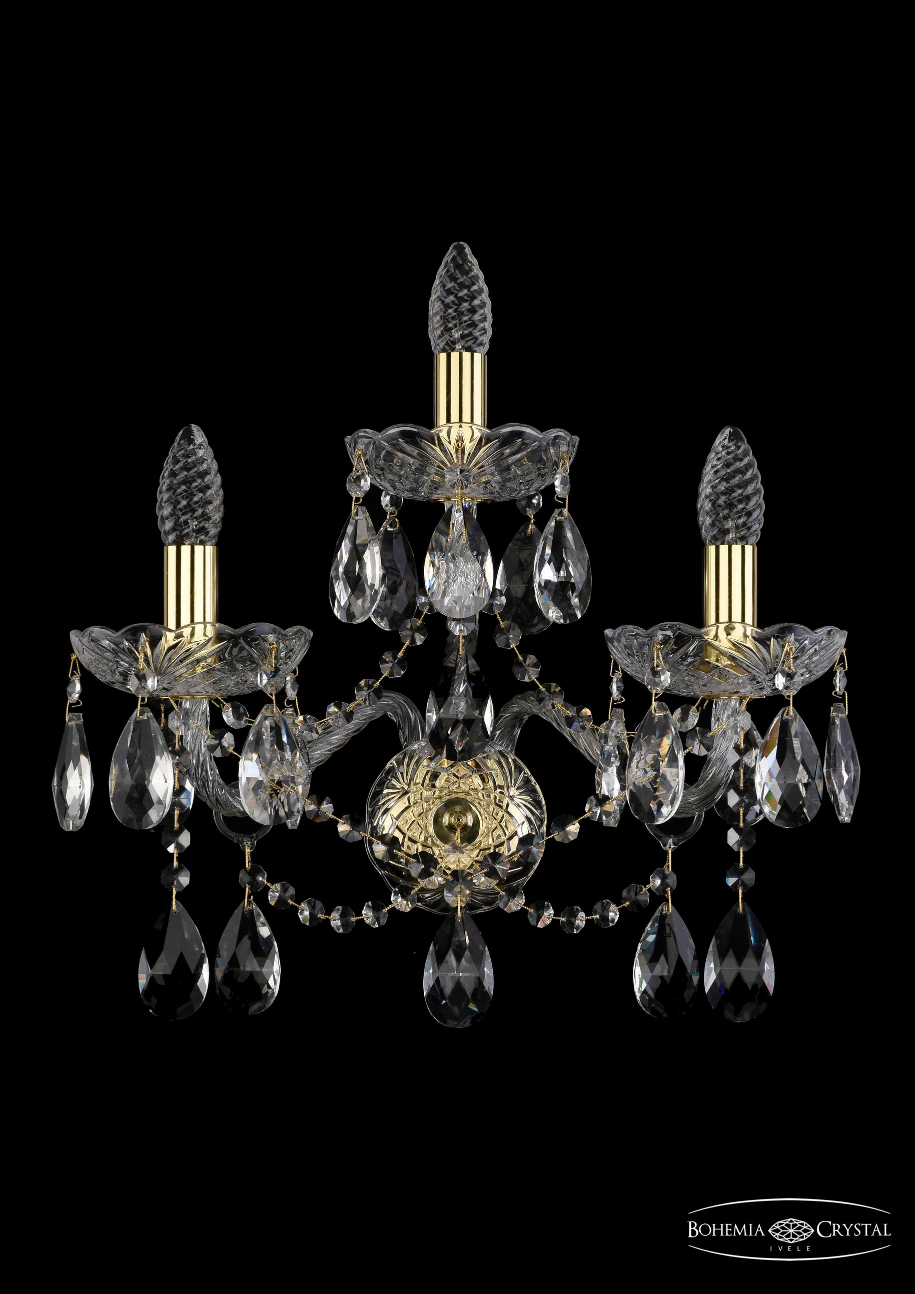 Настенное бра Bohemia 1413 1413B/2+1/200/XL/G