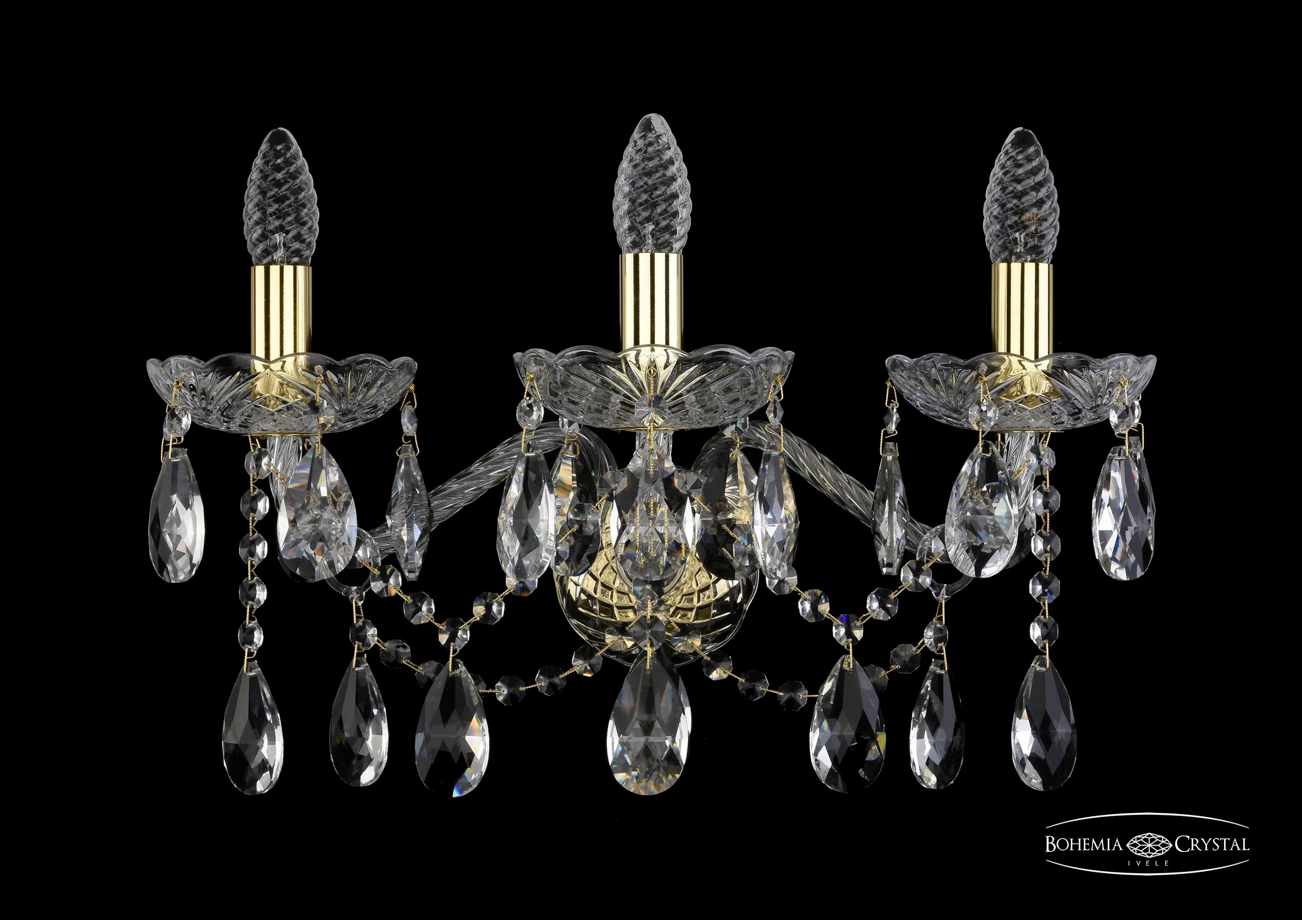 Настенное бра Bohemia 1413 1413B/3/200/XL/G