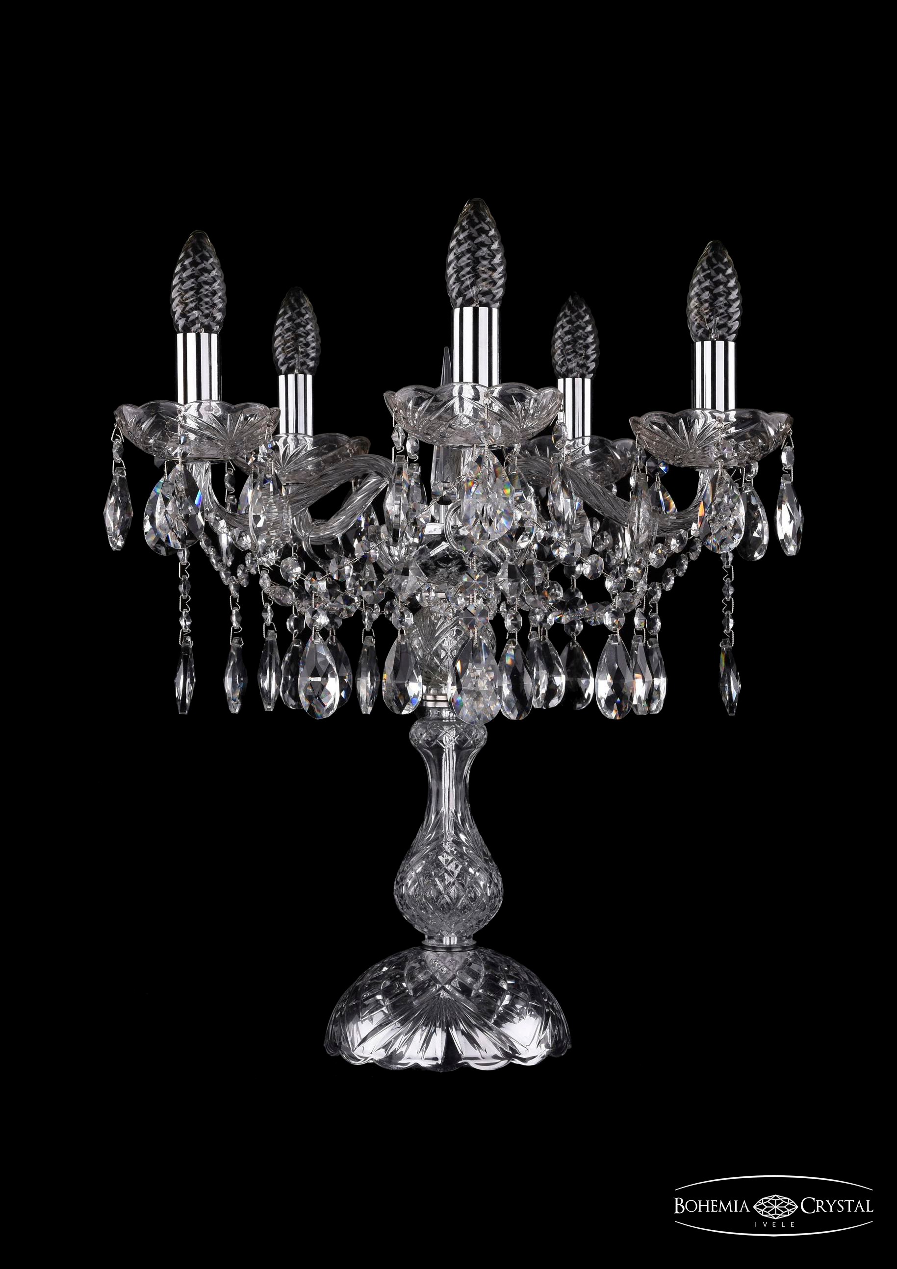 Настольная лампа Bohemia 1413 1413L/5/141-47/Ni