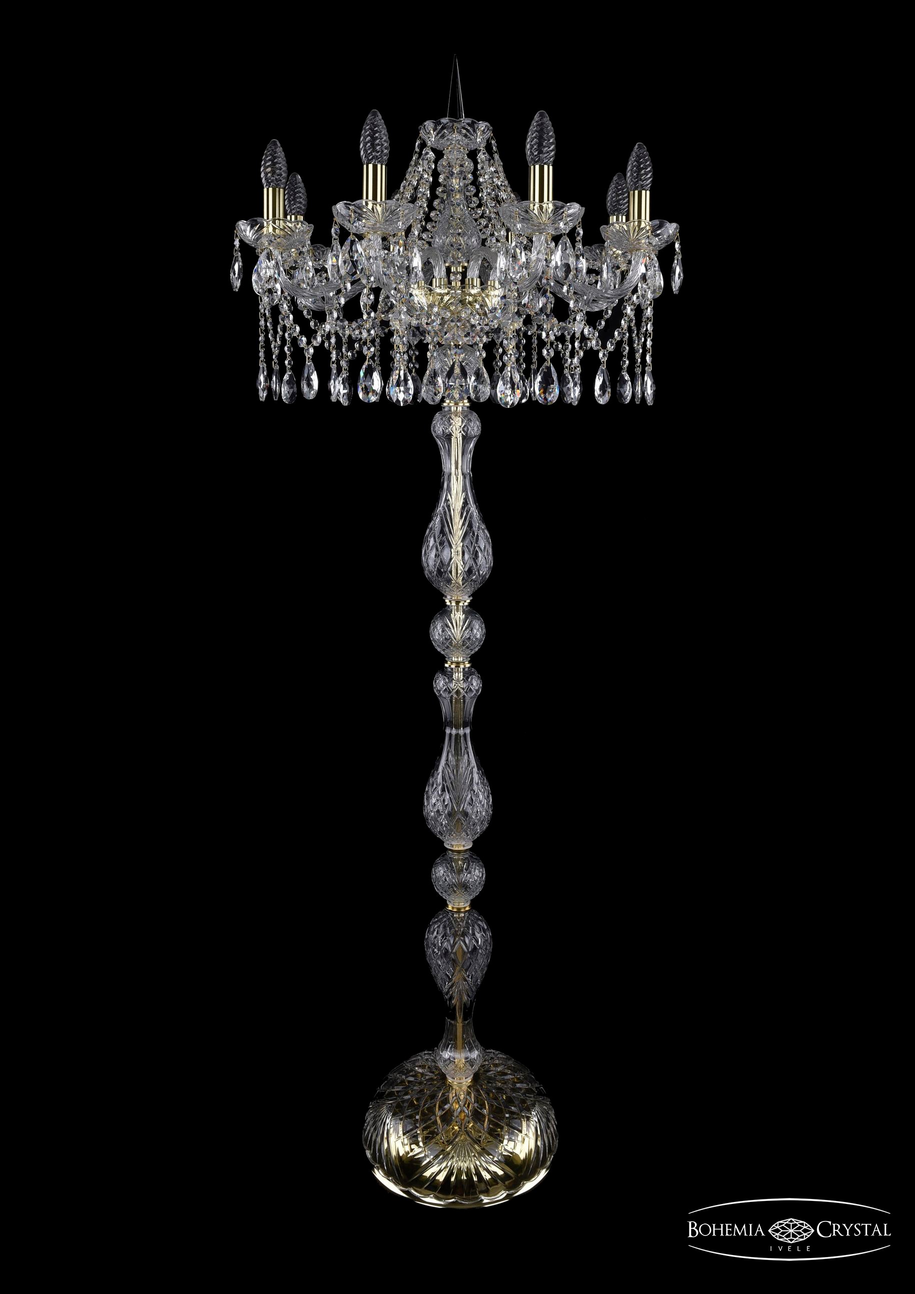 Торшер Bohemia 1413T1/8/200-160/G