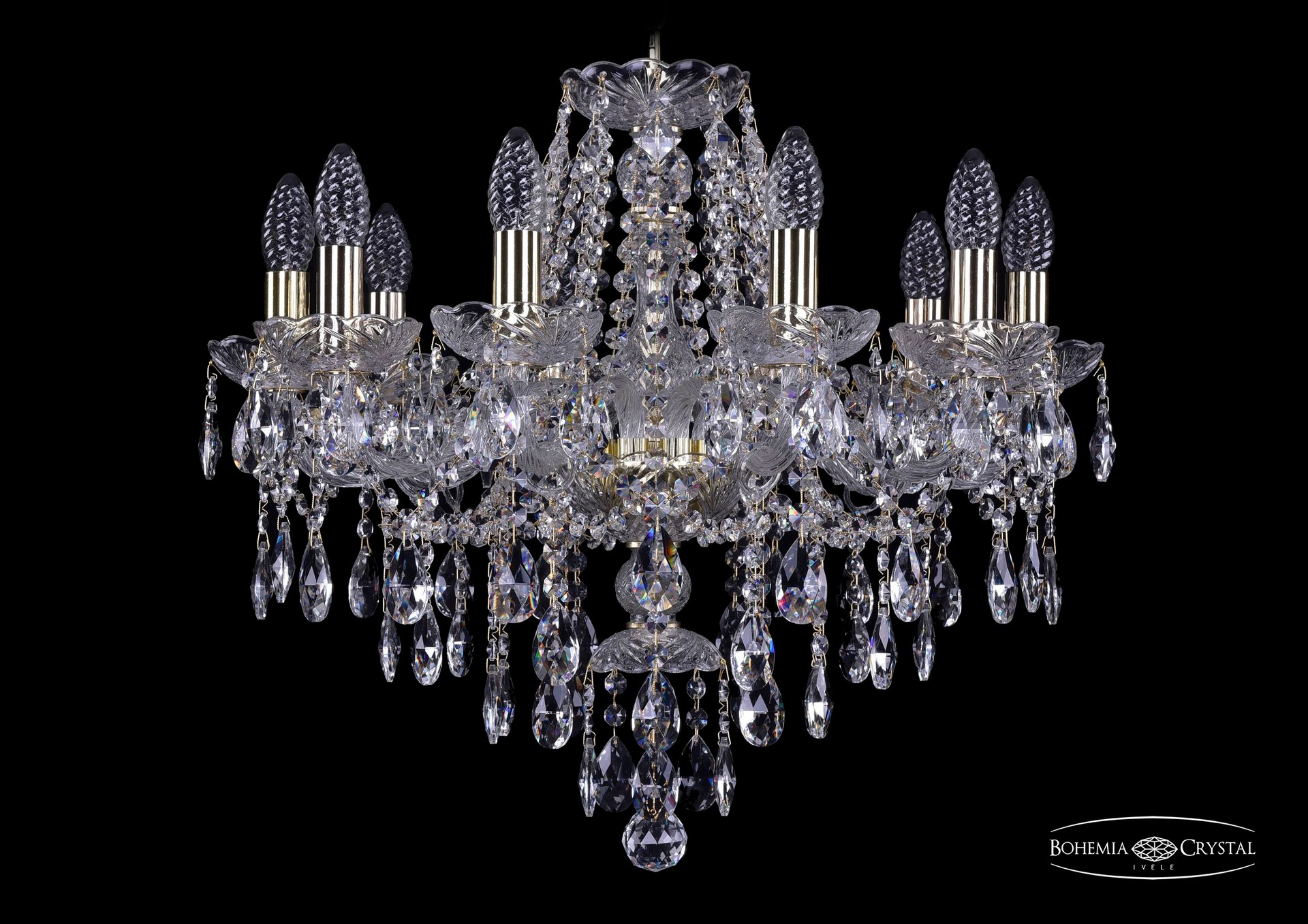 Подвесная хрустальная люстра 1415 Bohemia 1415/10/200 G