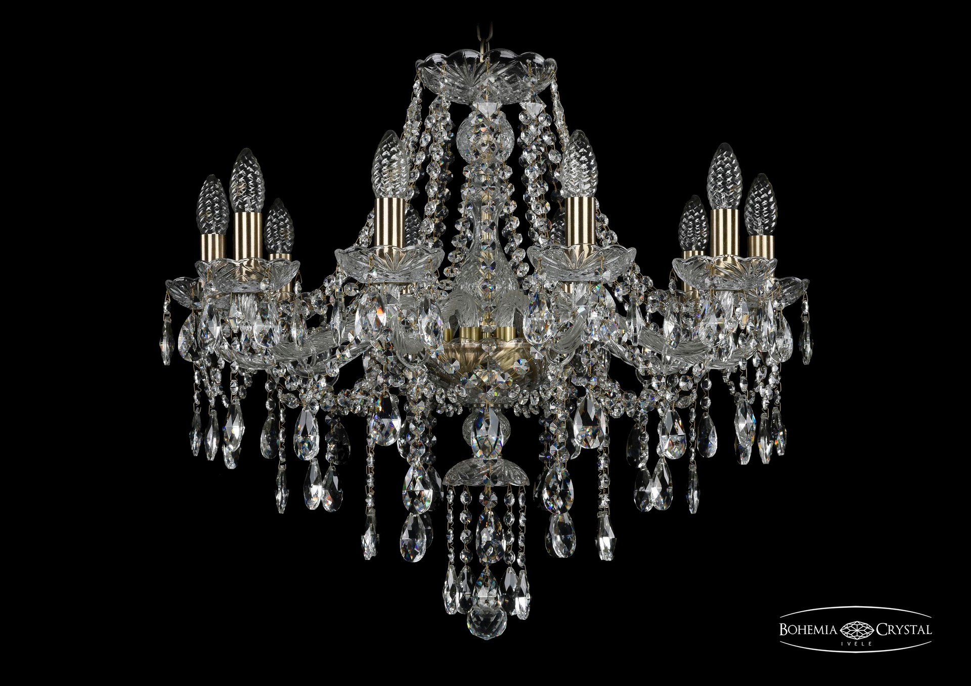 Подвесная хрустальная люстра 1415 Bohemia 1415/10/220 Pa