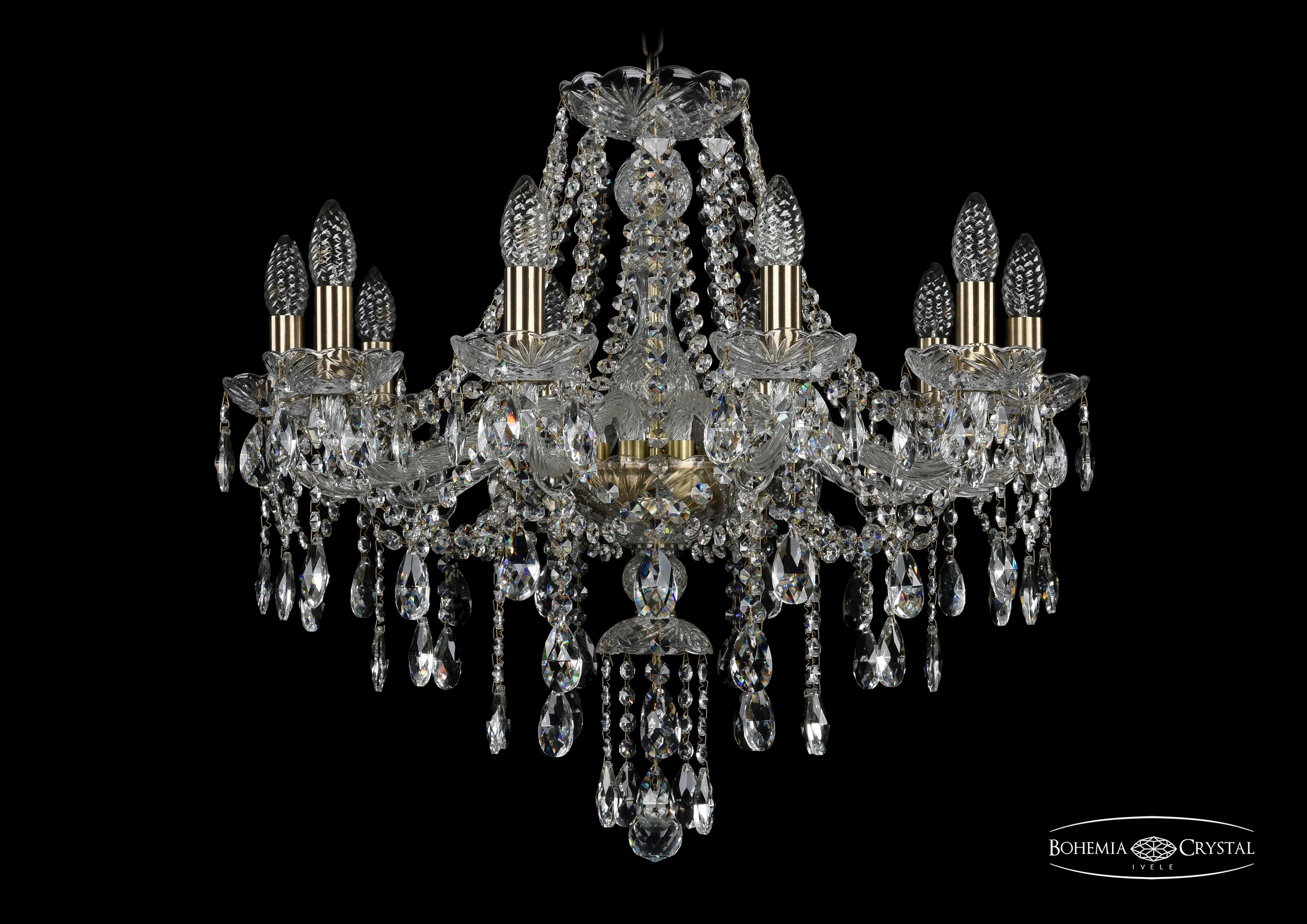 Подвесная хрустальная люстра 1415 Bohemia 1415/10/220 Pa