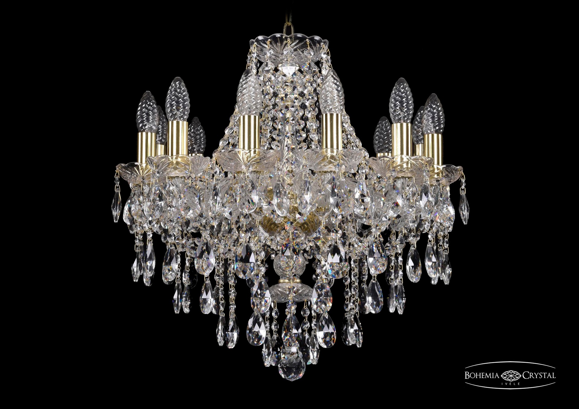 Подвесная хрустальная люстра 1415 Bohemia 1415/12/165 G