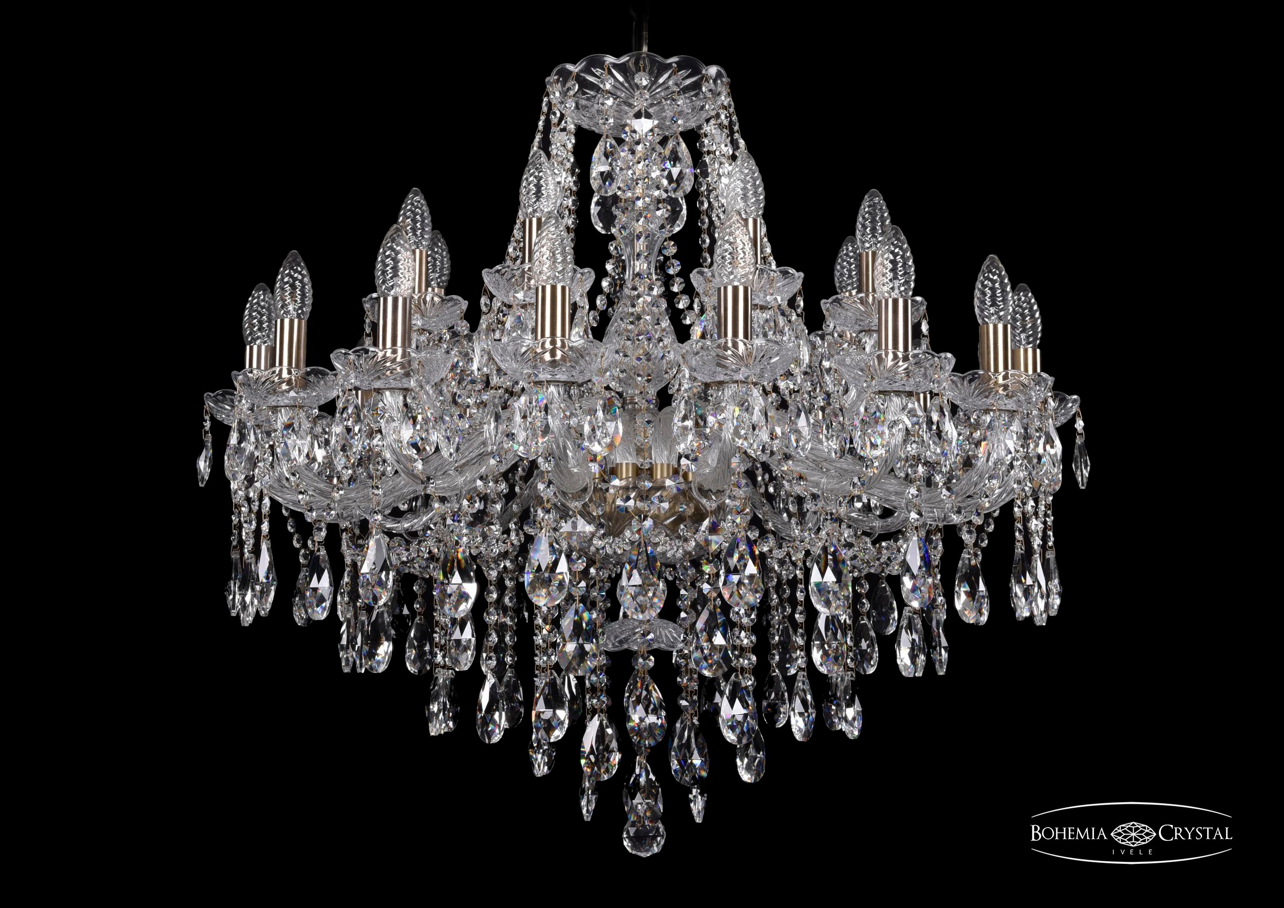Подвесная хрустальная люстра 1415 Bohemia 1415/16+8/300 Pa