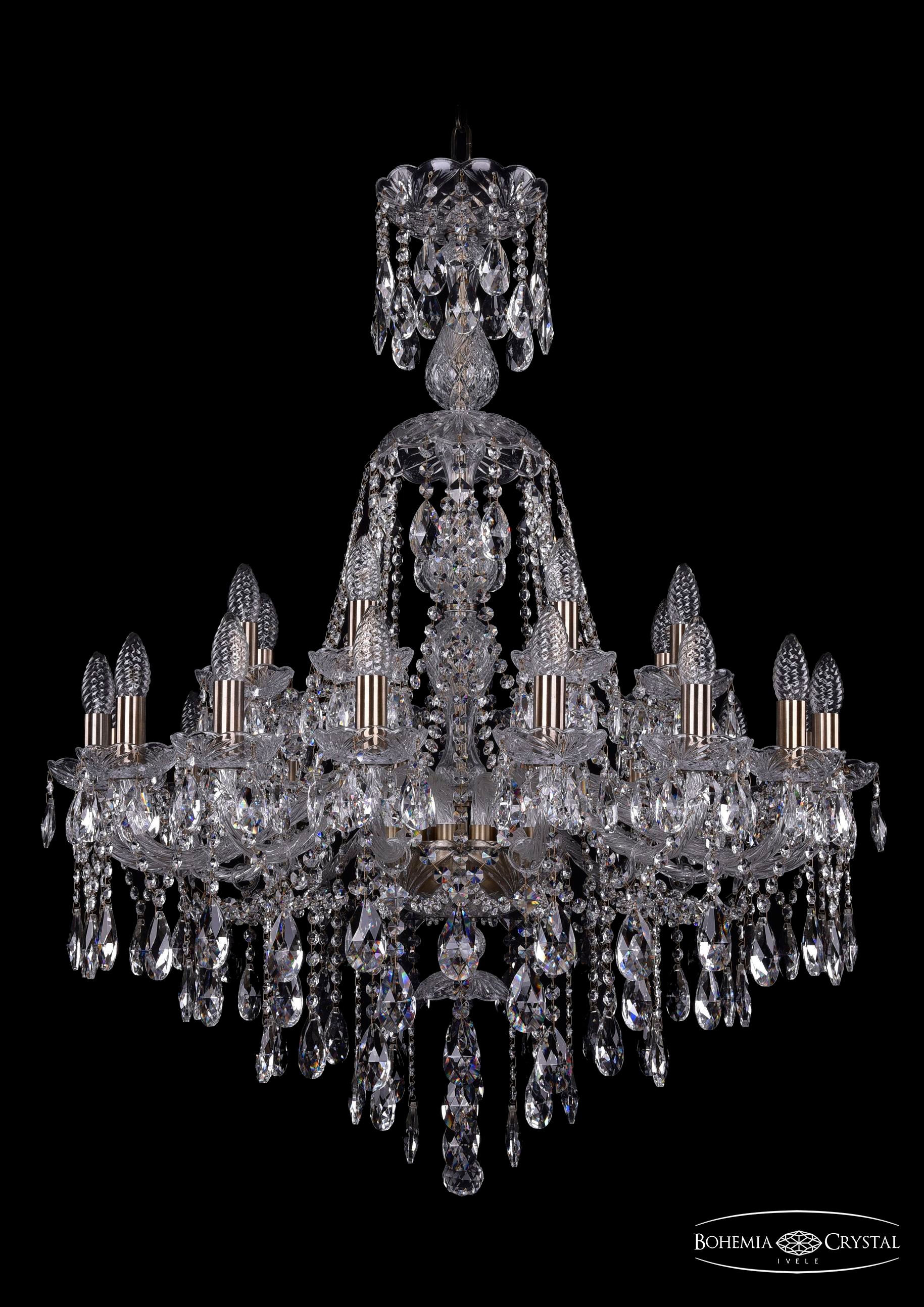 Подвесная хрустальная люстра 1415 Bohemia 1415/16+8/300/XL-106 Pa