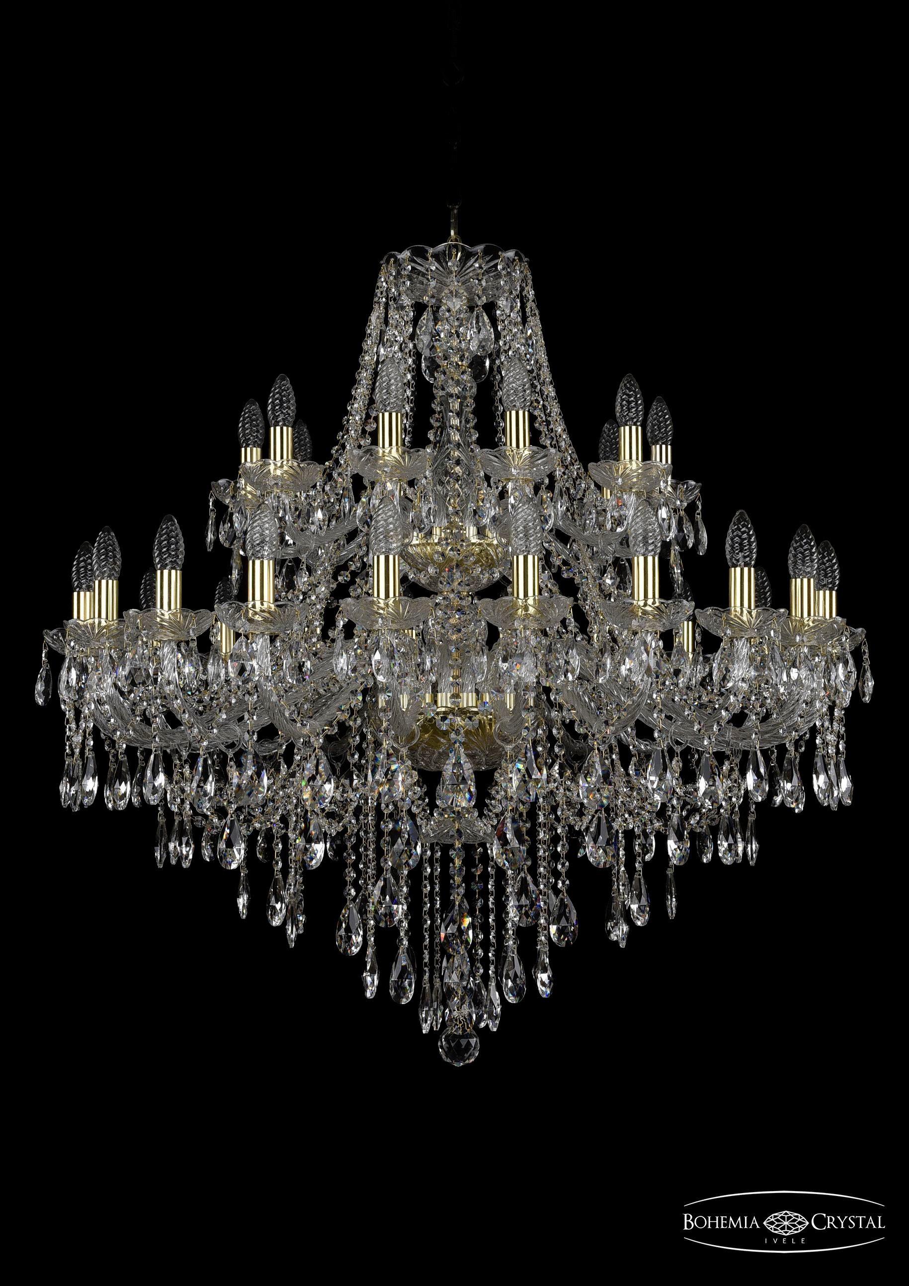 Подвесная хрустальная люстра 1415 Bohemia 1415/20+10/360/2d G