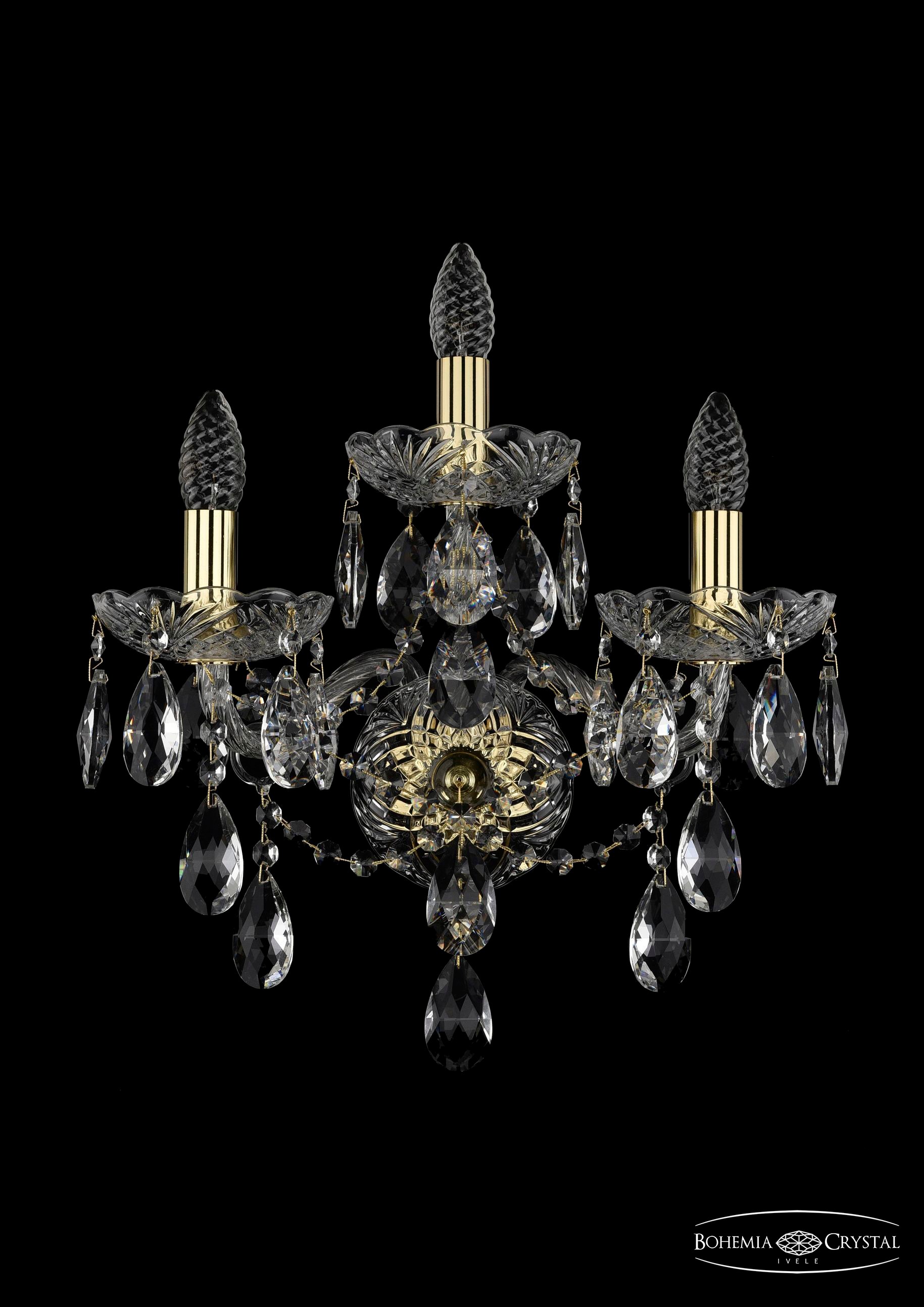 Настенное бра Bohemia 1415 1415B/2+1/165/XL/G