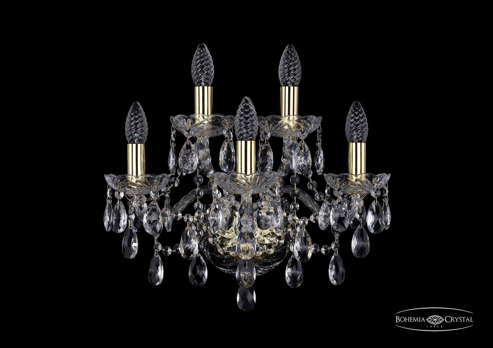 Настенное бра Bohemia 1415 1415B/3+2/165/G