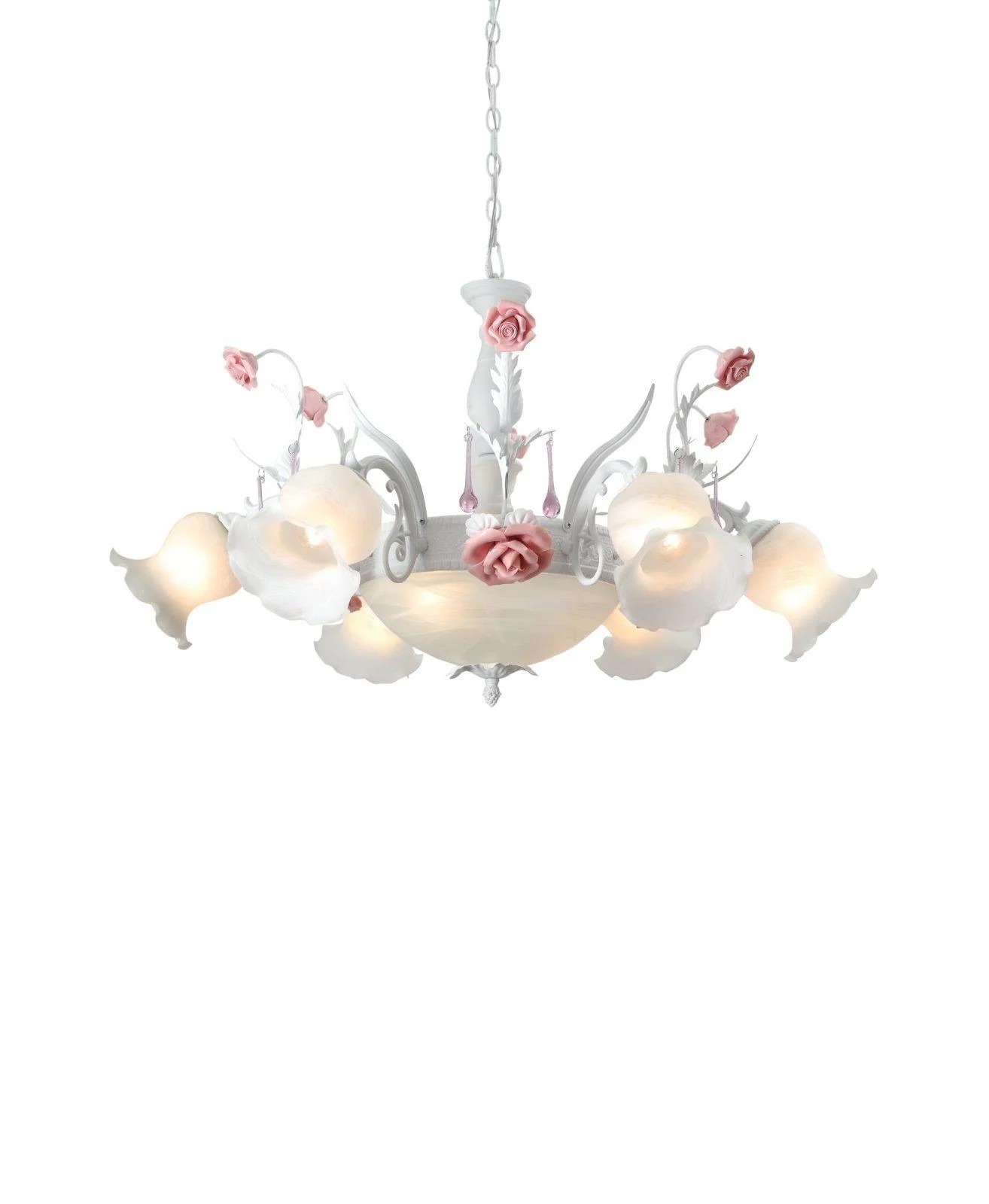 Люстра подвесная с цветочками Fiori di rose Fiori di rose 105.6.2 Lucia Tucci