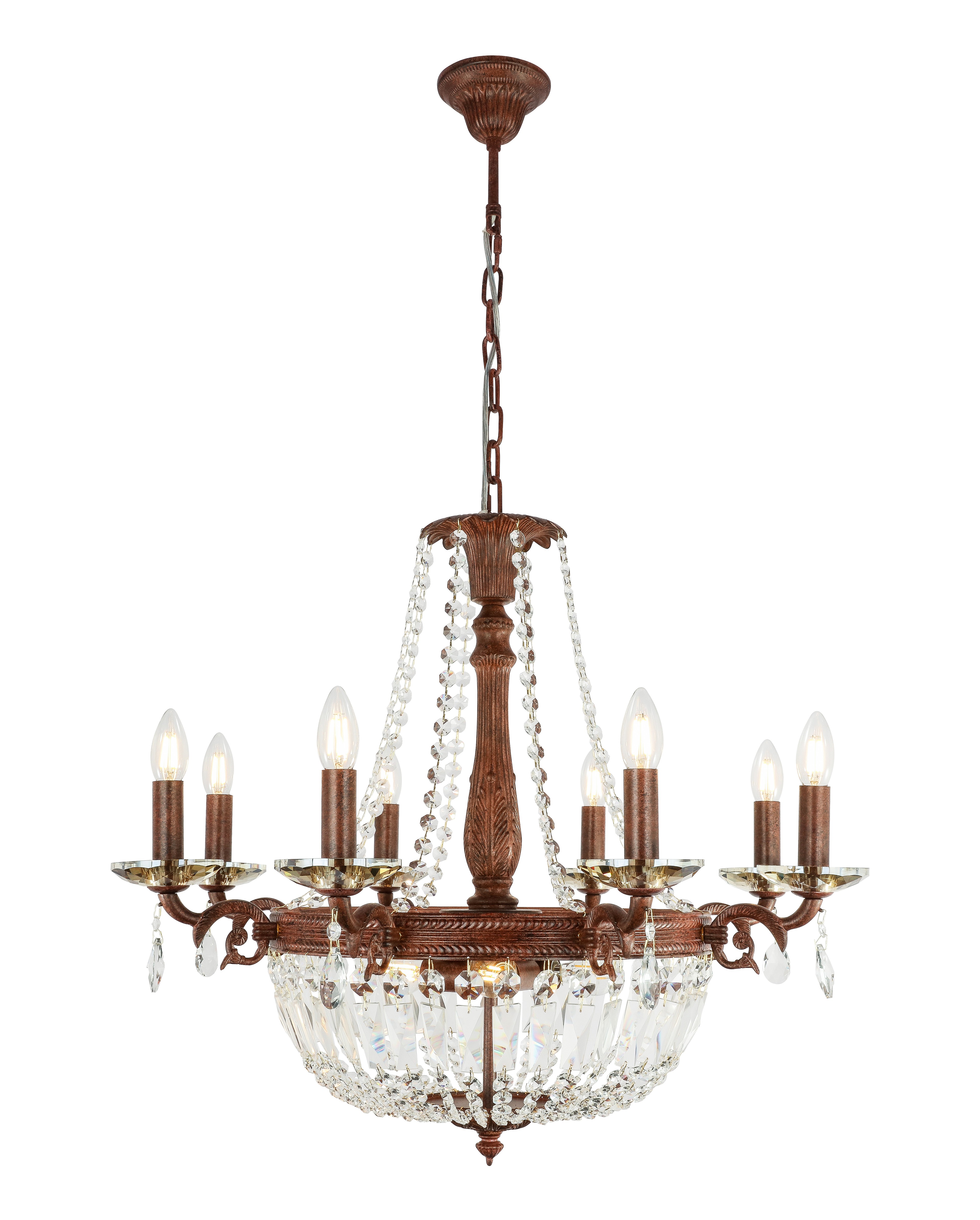 Подвесная хрустальная люстра Asha Globo 64130-8R