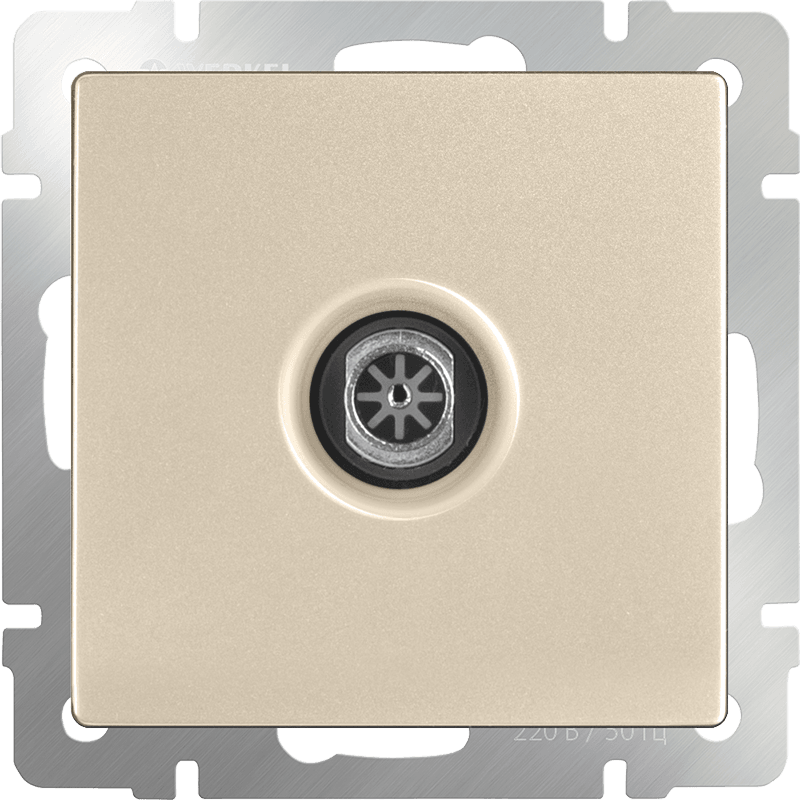 Розетка Werkel Шампань WL11-TV / ТВ-розетка оконечная (шампань)