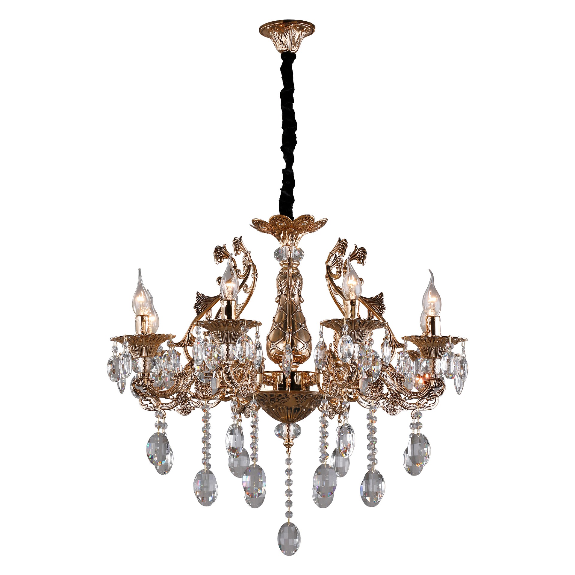 Подвесная хрустальная люстра Foro Omnilux OML-75603-08