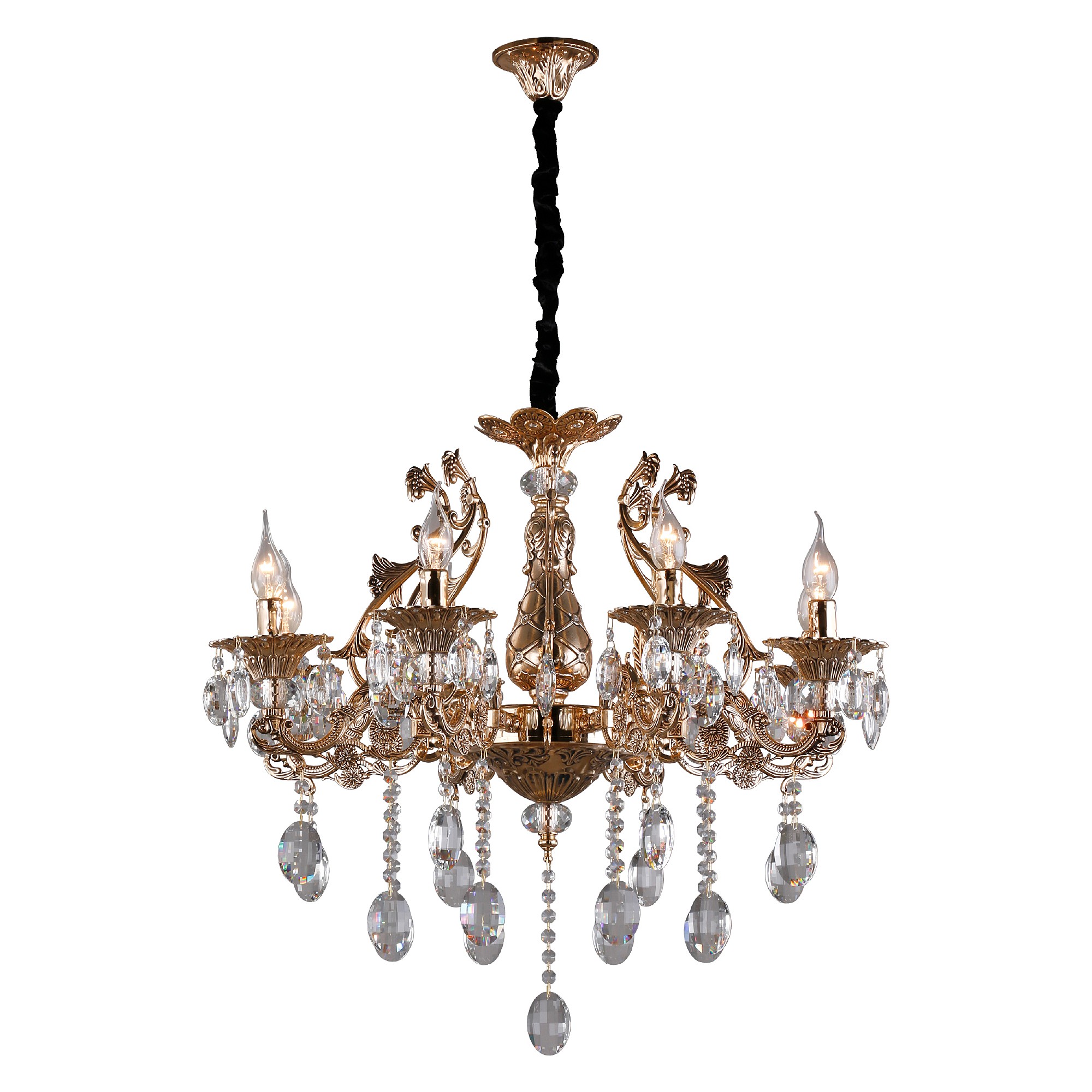 Подвесная хрустальная люстра Foro Omnilux OML-75603-08