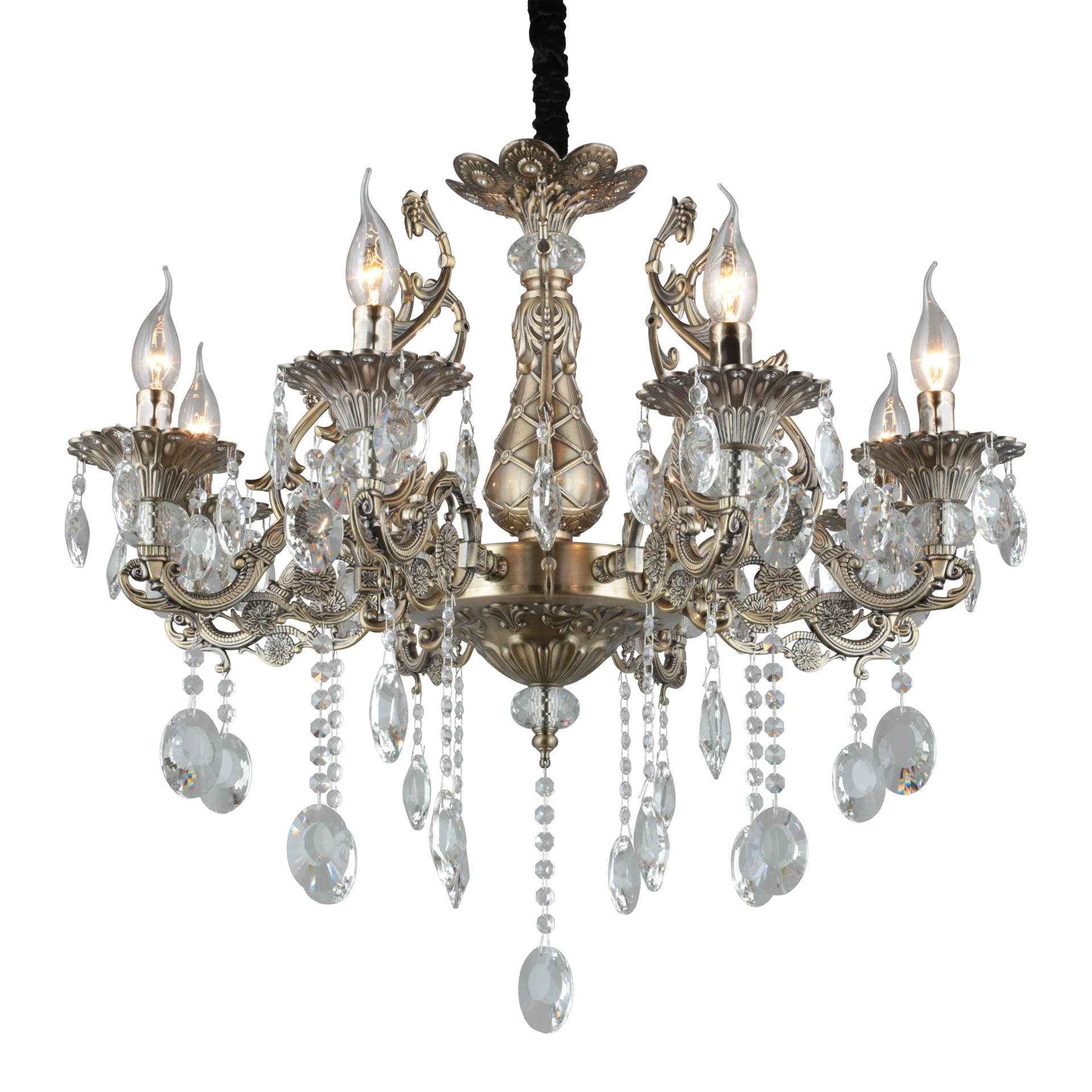 Подвесная хрустальная люстра Foro Omnilux OML-75613-08