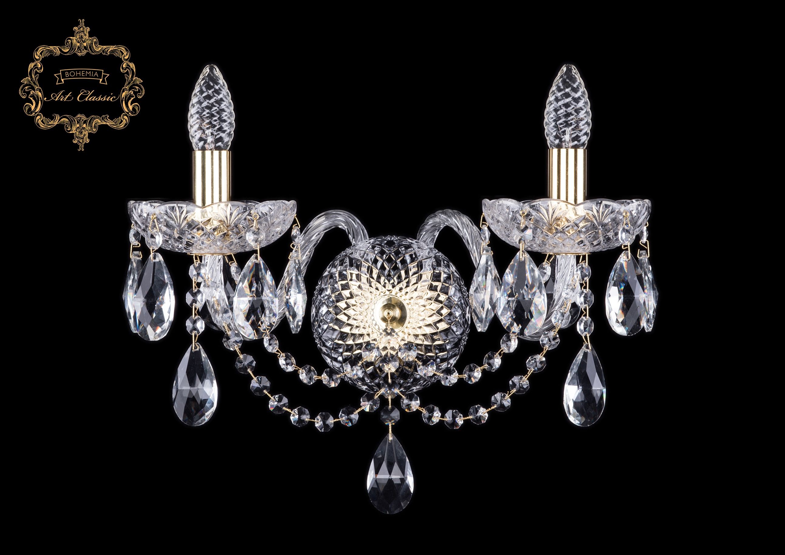 Настенное бра Art Classic 10.12.2.165.XL.Gd.Sp